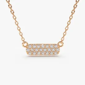 0.11CTW Diamond Bar Necklace