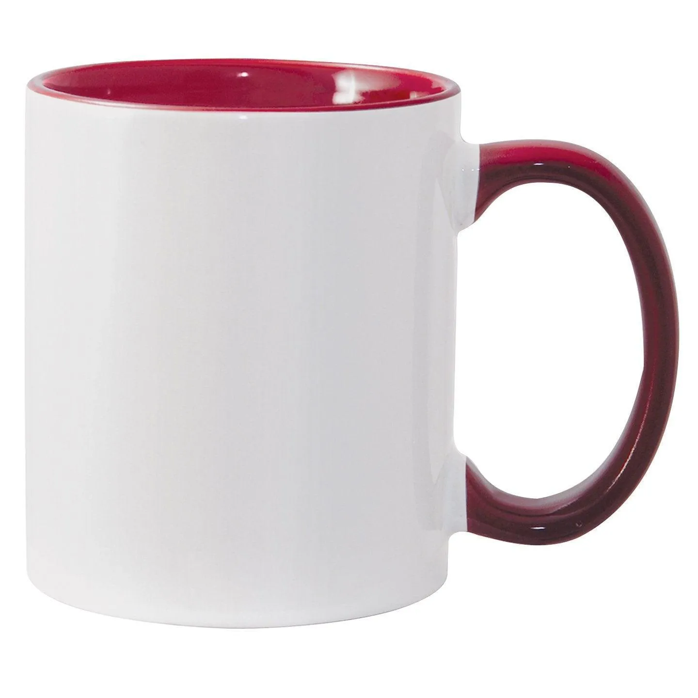 11 oz Inner & Handle Colored Mug - Maroon