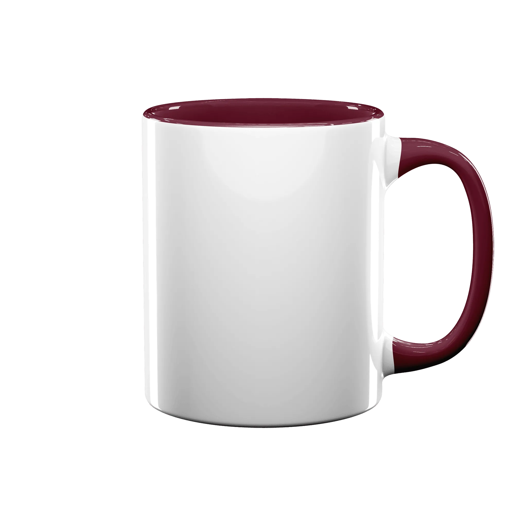 11 oz Inner & Handle Colored Mug - Maroon