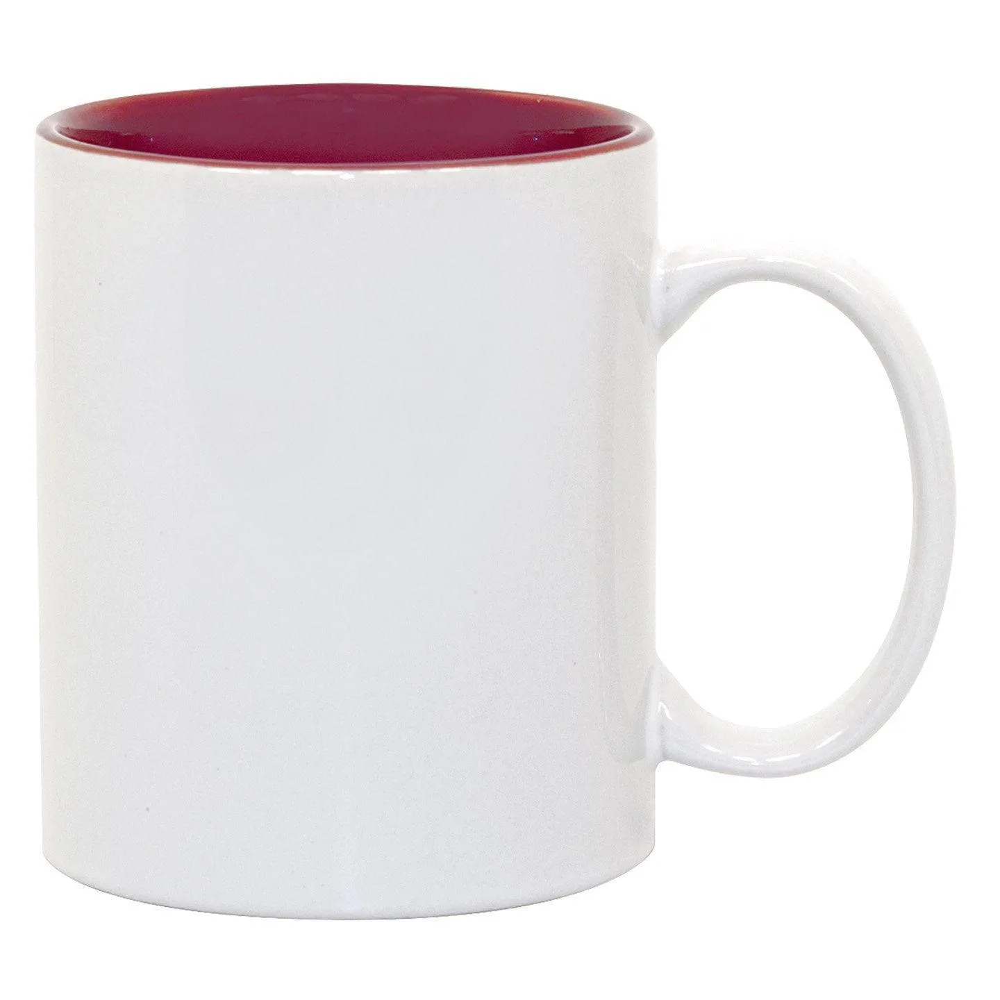 11 oz Two Tone Colored Mug - Maroon