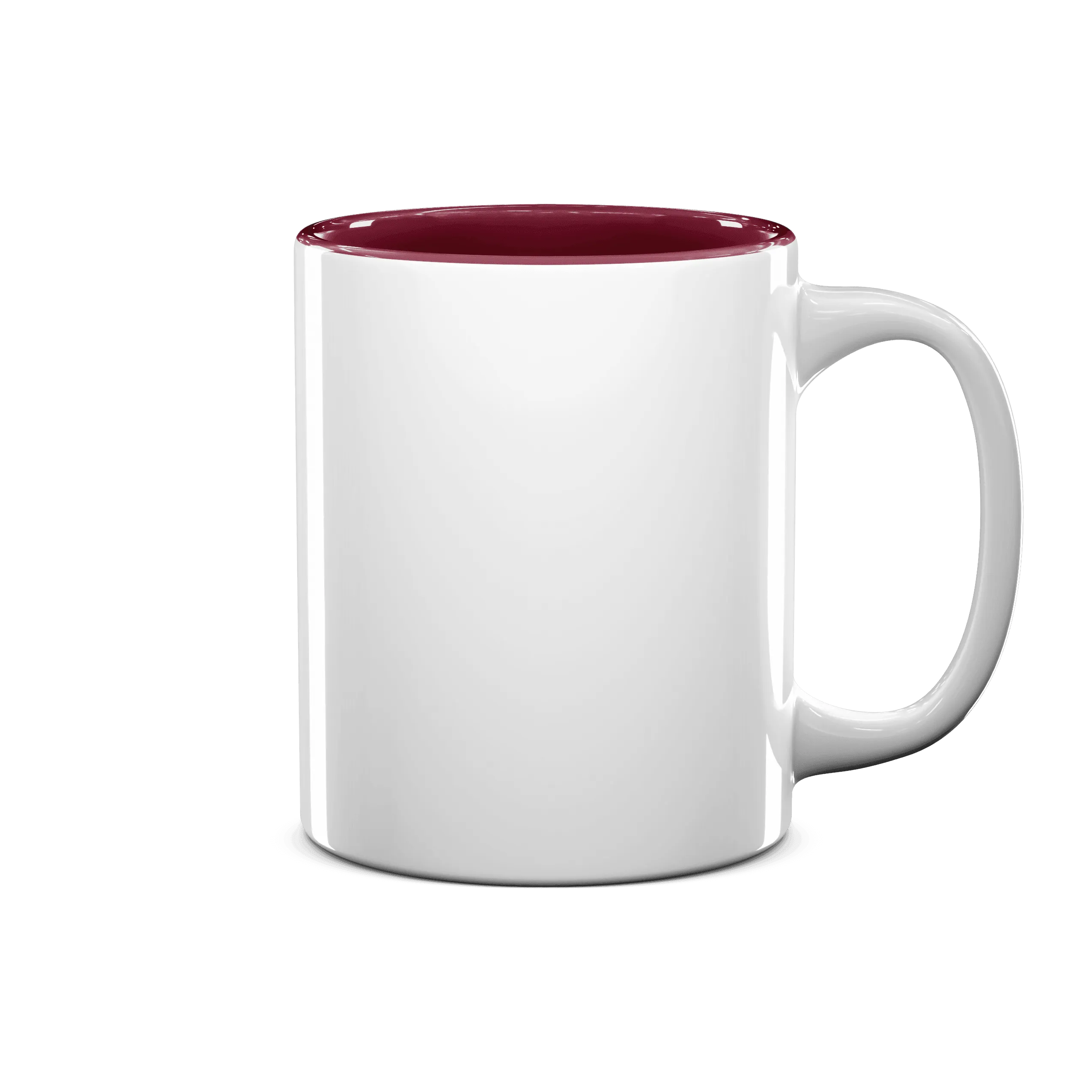 11 oz Two Tone Colored Mug - Maroon