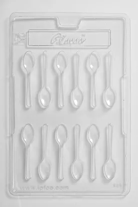 12 Cavity Spoons Chocolate/Sweet/Soap/Plaster/Bath Bomb Mould (12 cavity)