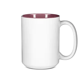 15 oz Two Tone Colored Mug - Maroon