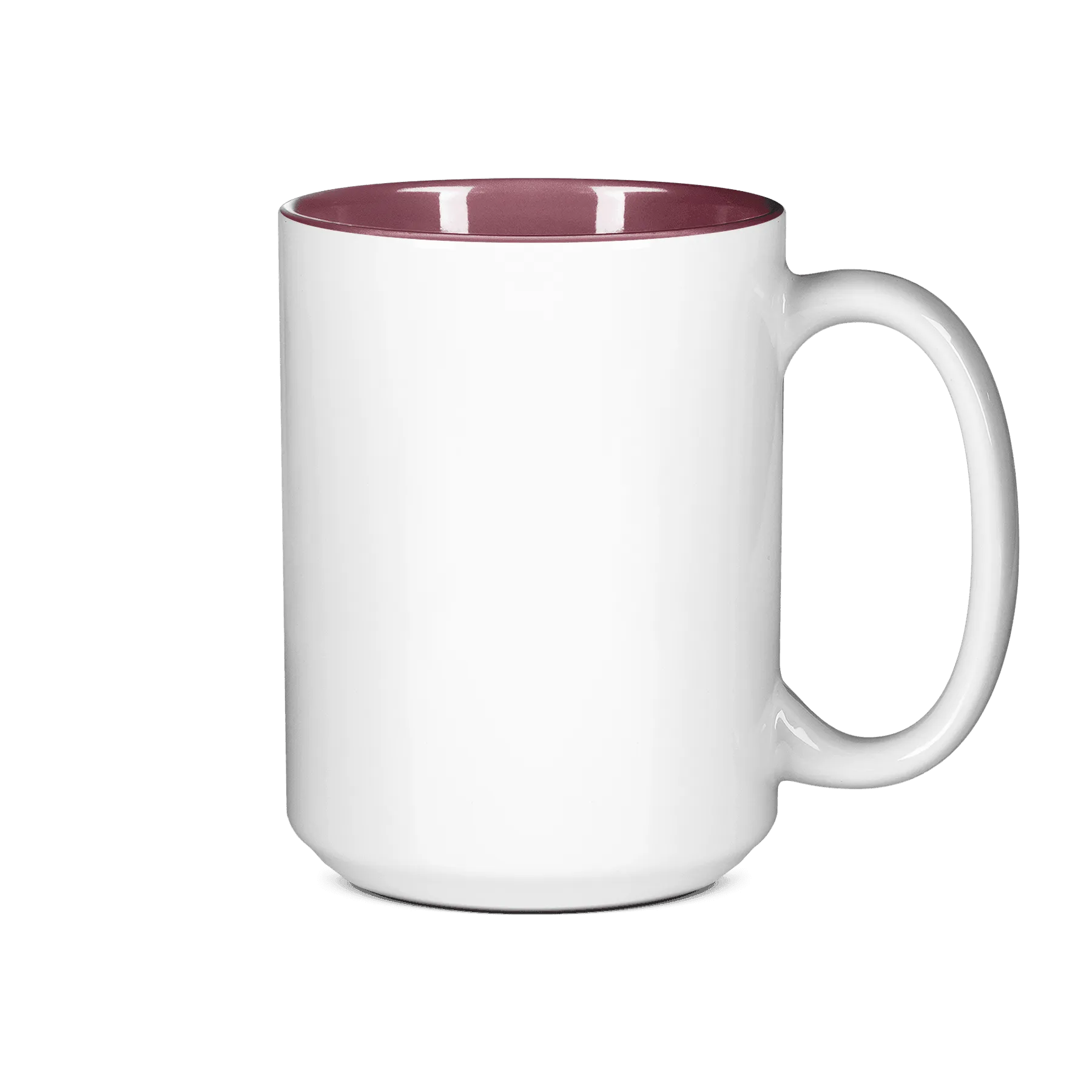 15 oz Two Tone Colored Mug - Maroon