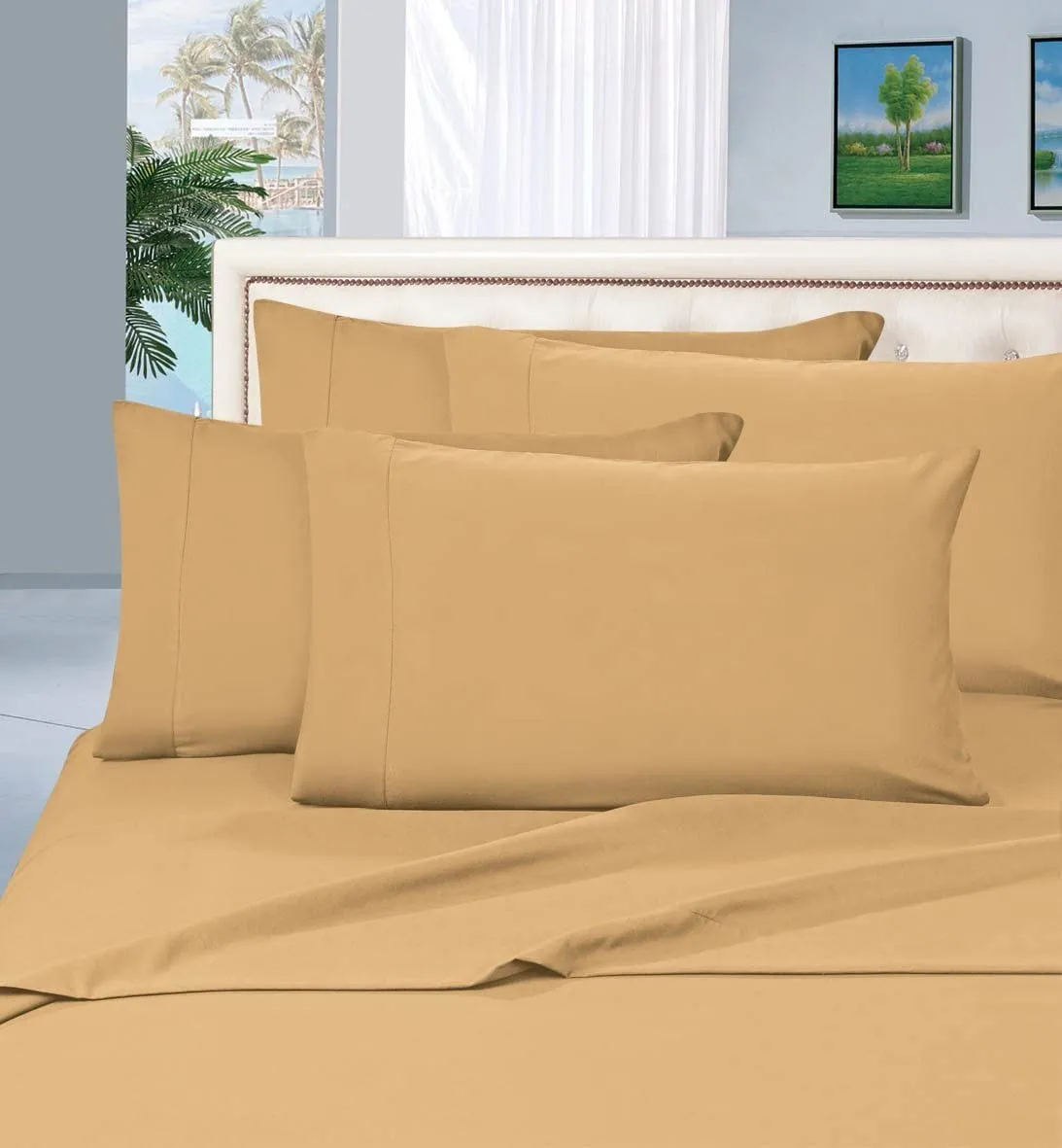 1500 Thread Count Egyptian Quality Silky Soft Wrinkle Resistant Luxury 6 pcs Bed Sheet Set