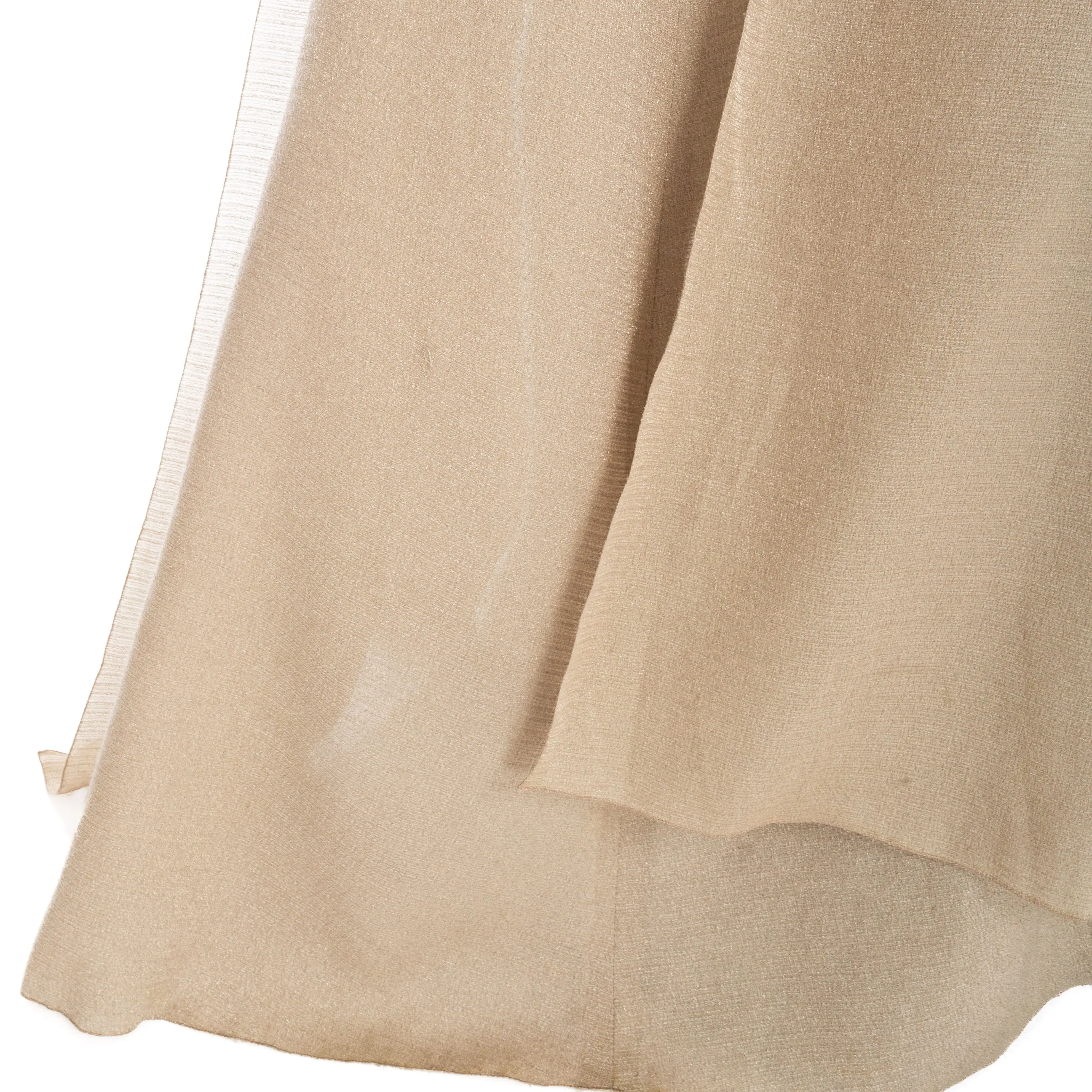 1999 Beige and Gold Viscose-Blend Halter V-Neck Maxi Dress