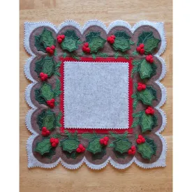 A Very Holly Time Table Mat Pattern DBM-048 - Paper Pattern