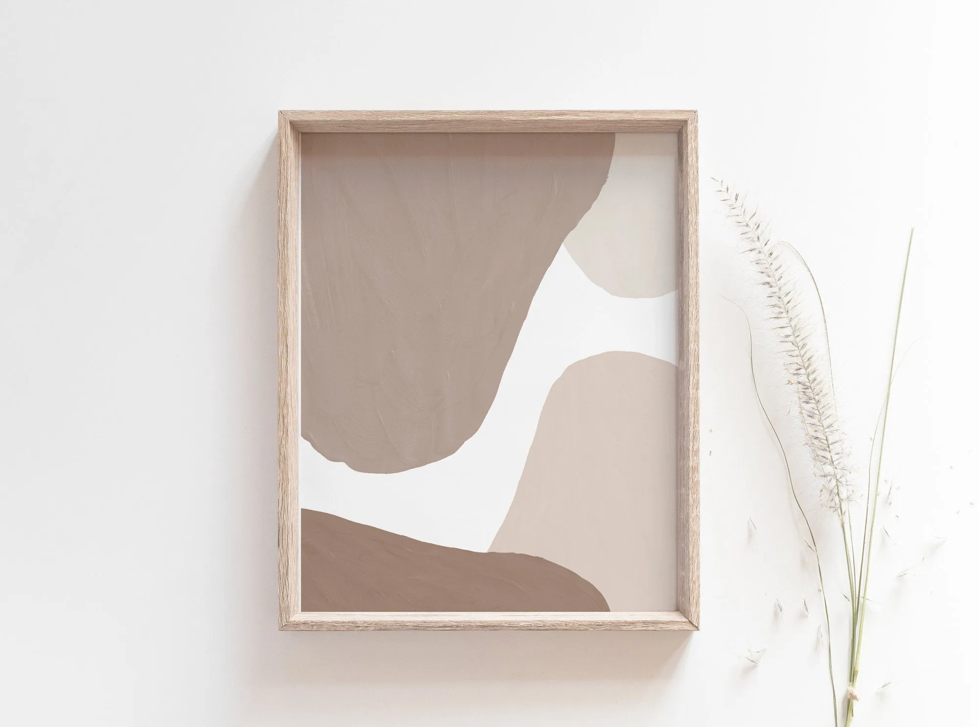 Abstract Beige Neutral Artwork