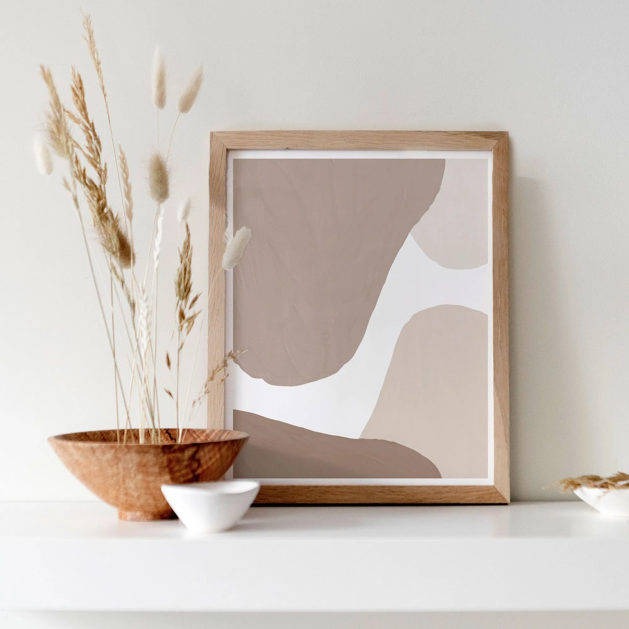 Abstract Beige Neutral Artwork