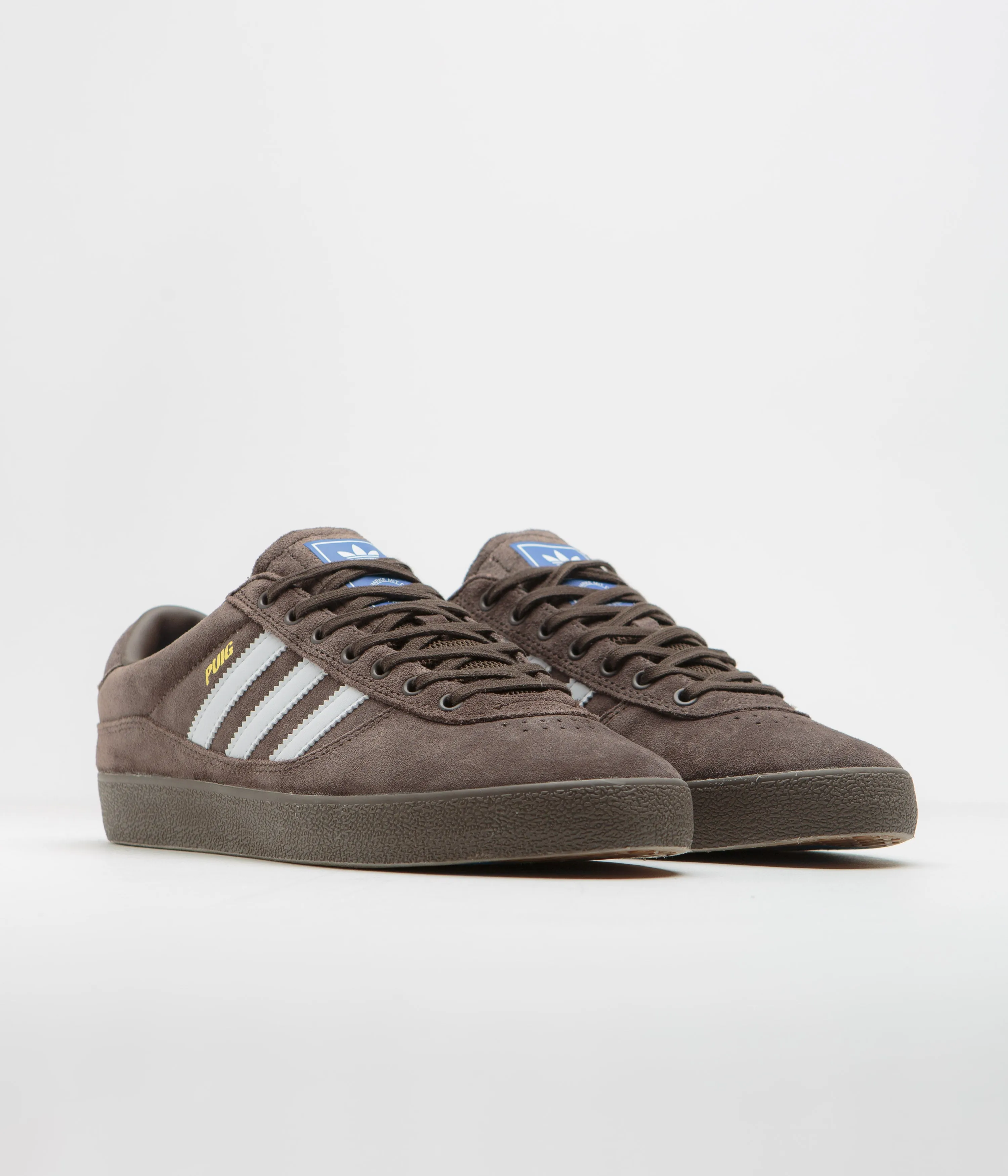 Adidas Puig Indoor Shoes - Brown / FTWR White / Bluebird