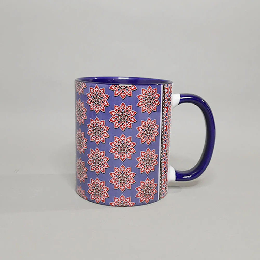 Ajrakh Coffee Mugs Set of 2 (300 ml each)