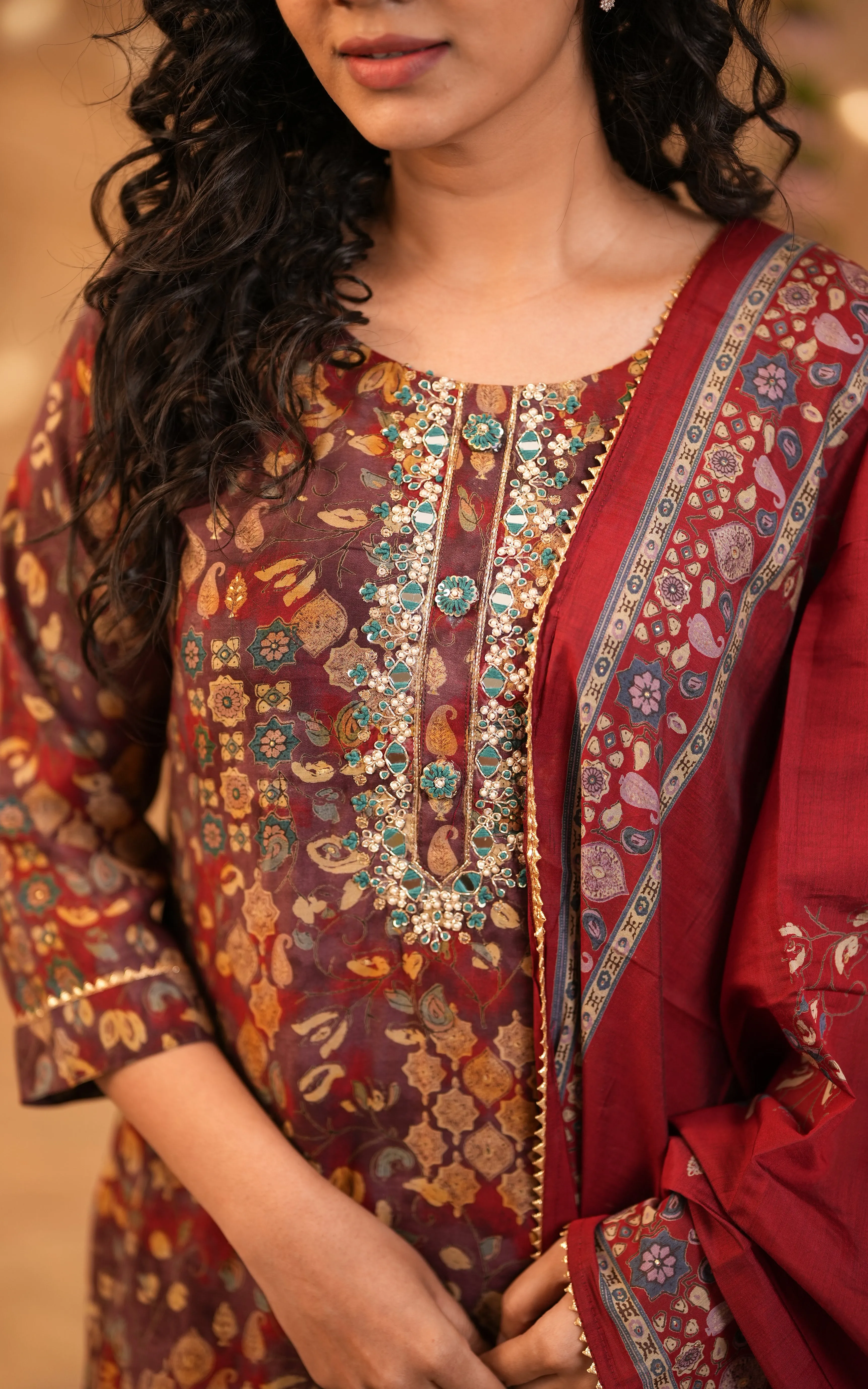 Anicham A  (Kurti Pant Dupatta)