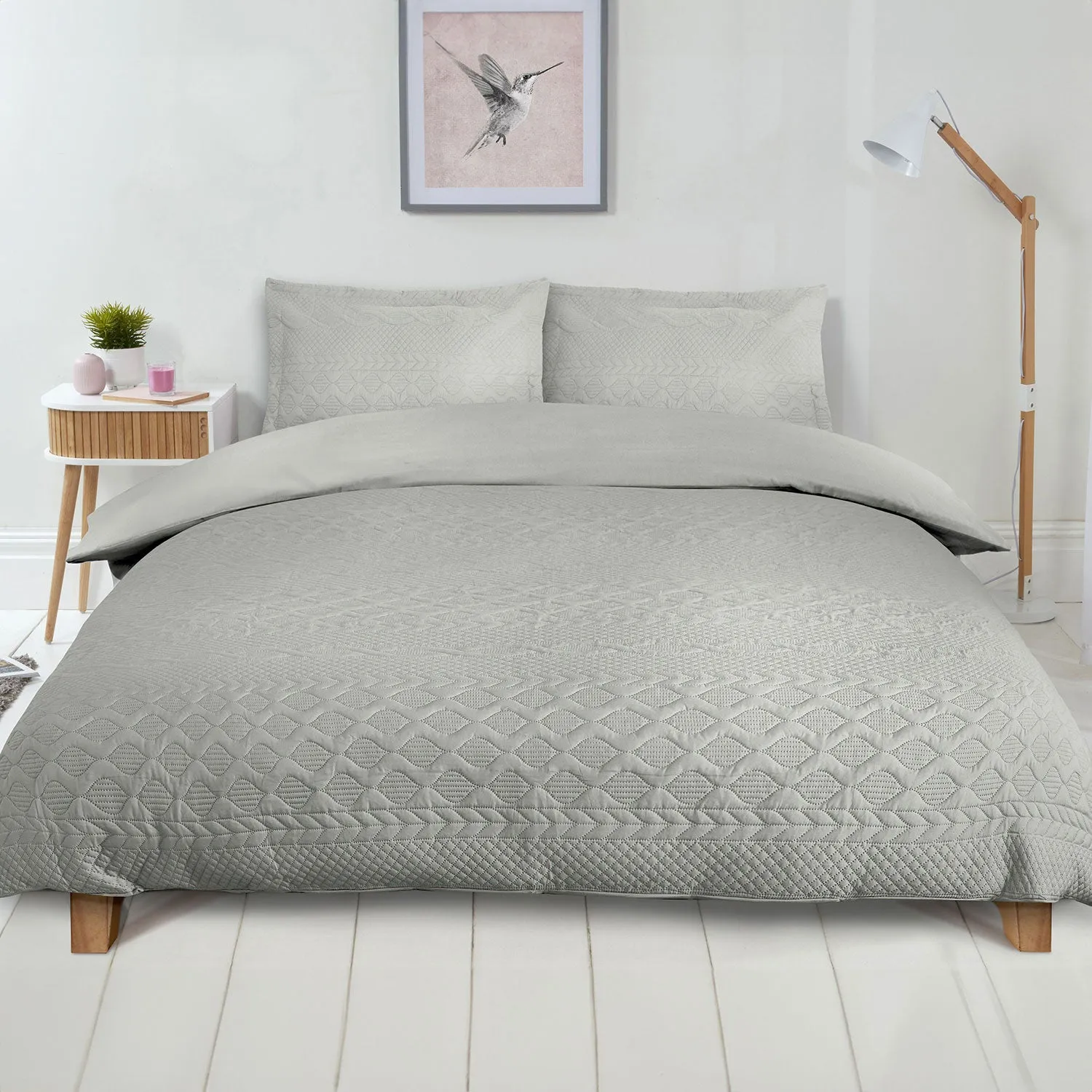 Aran Silver Duvet Set