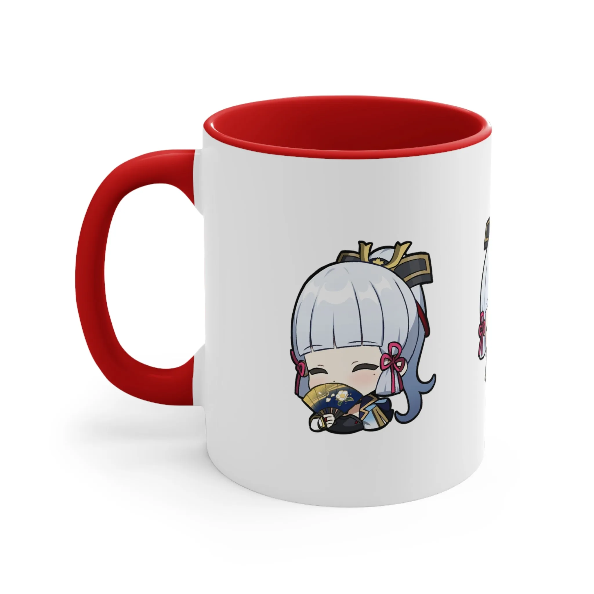 Ayaka Genshin Impact Accent Coffee Mug, 11oz Cups Mugs Cup Gift For Gamer Gifts Game Anime Fanart Fan Birthday Valentine's Christmas