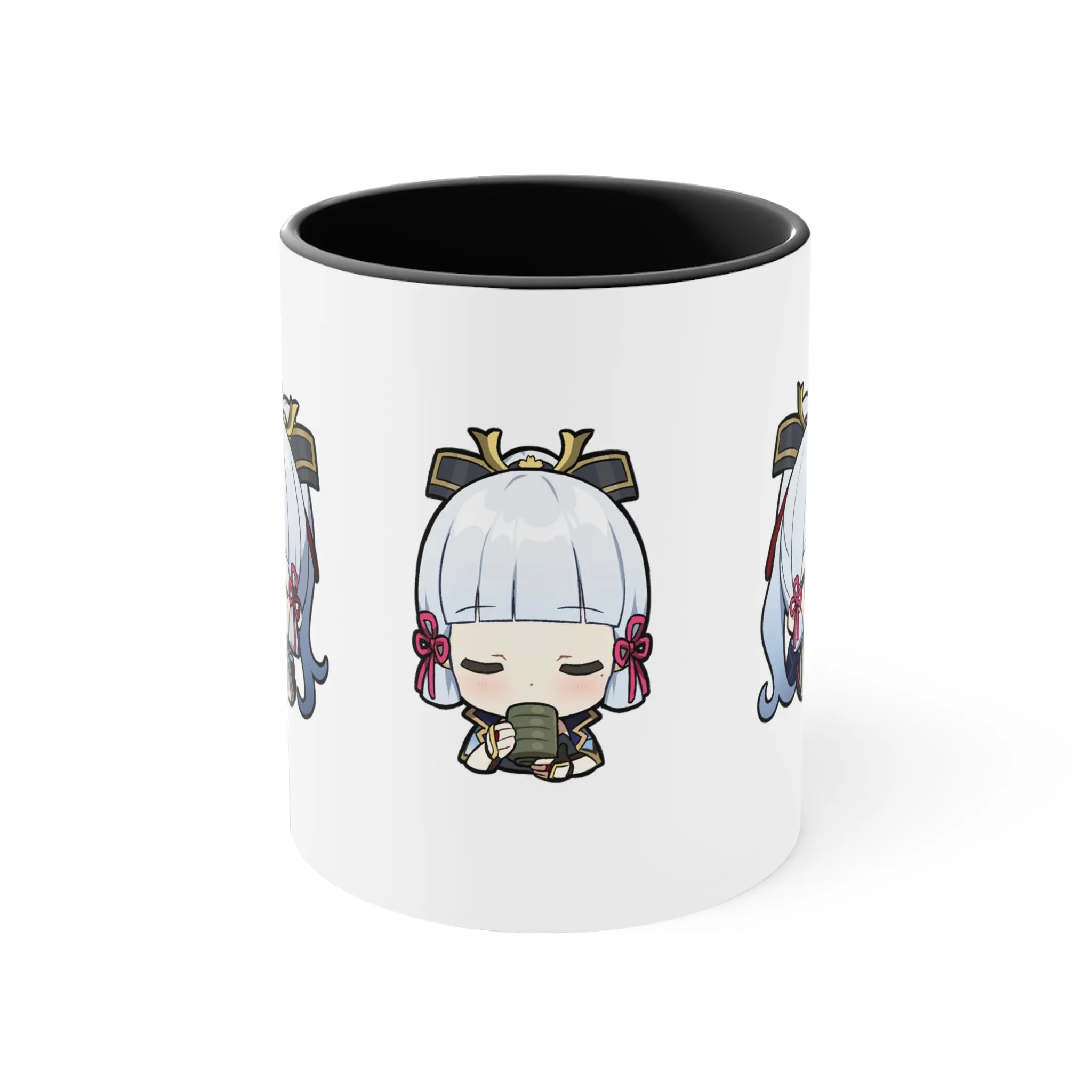 Ayaka Genshin Impact Accent Coffee Mug, 11oz Cups Mugs Cup Gift For Gamer Gifts Game Anime Fanart Fan Birthday Valentine's Christmas