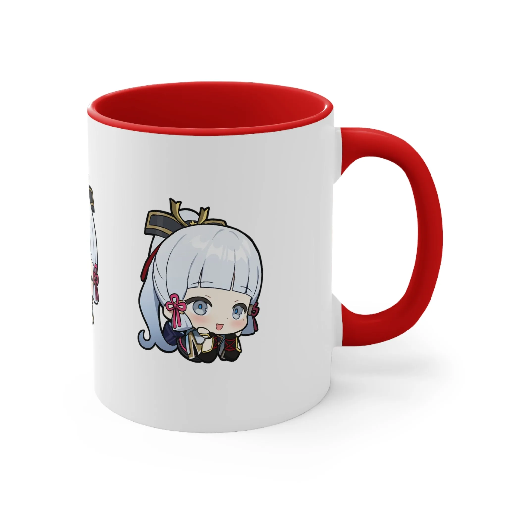 Ayaka Genshin Impact Accent Coffee Mug, 11oz Cups Mugs Cup Gift For Gamer Gifts Game Anime Fanart Fan Birthday Valentine's Christmas