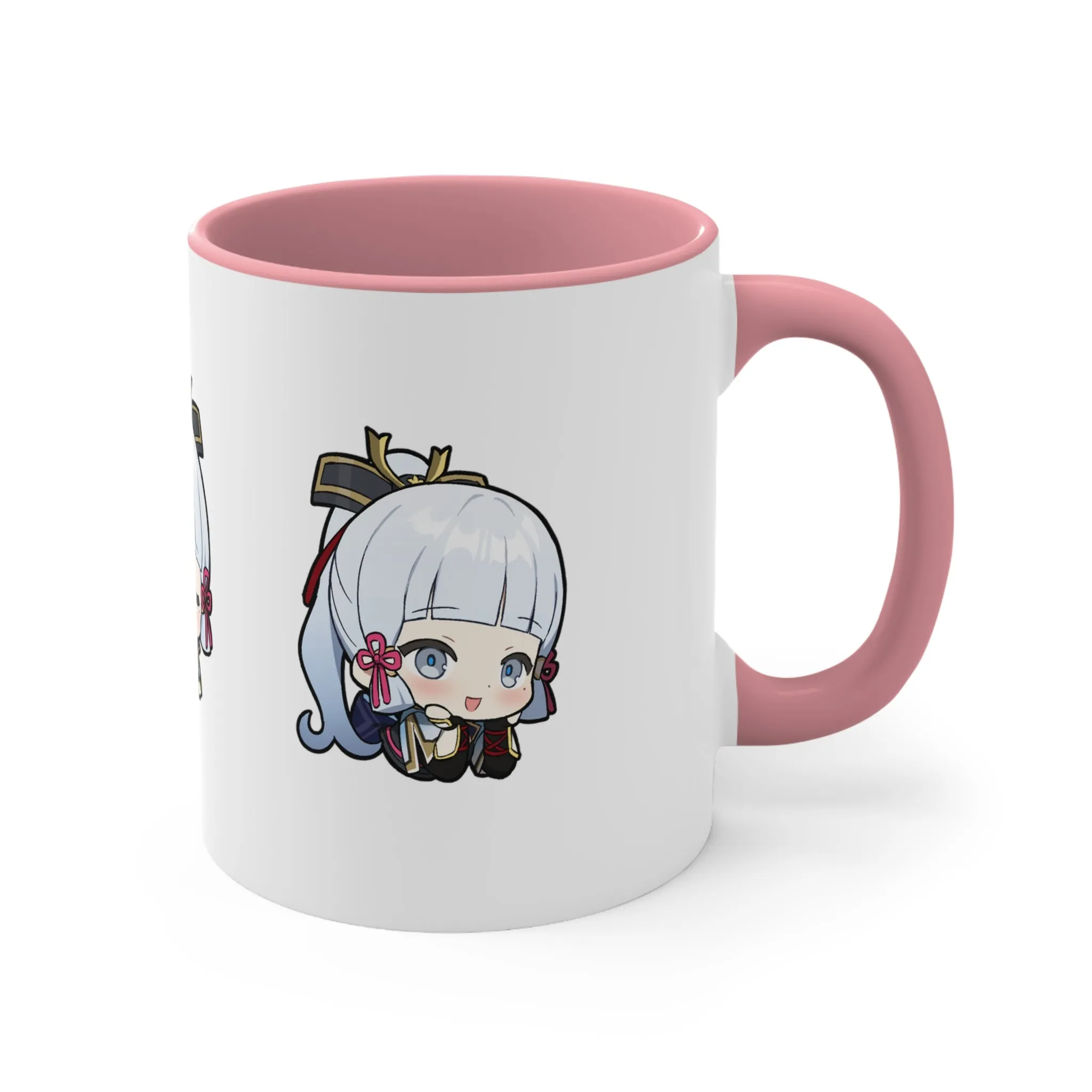 Ayaka Genshin Impact Accent Coffee Mug, 11oz Cups Mugs Cup Gift For Gamer Gifts Game Anime Fanart Fan Birthday Valentine's Christmas