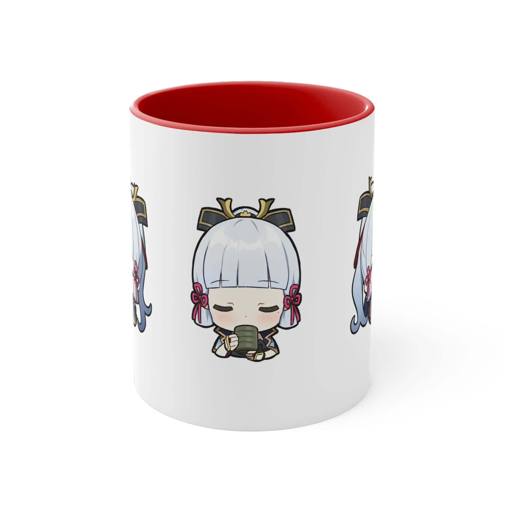 Ayaka Genshin Impact Accent Coffee Mug, 11oz Cups Mugs Cup Gift For Gamer Gifts Game Anime Fanart Fan Birthday Valentine's Christmas