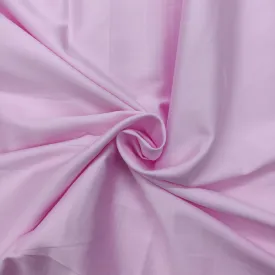 Baby Pink Solid Cotton Satin Fabric