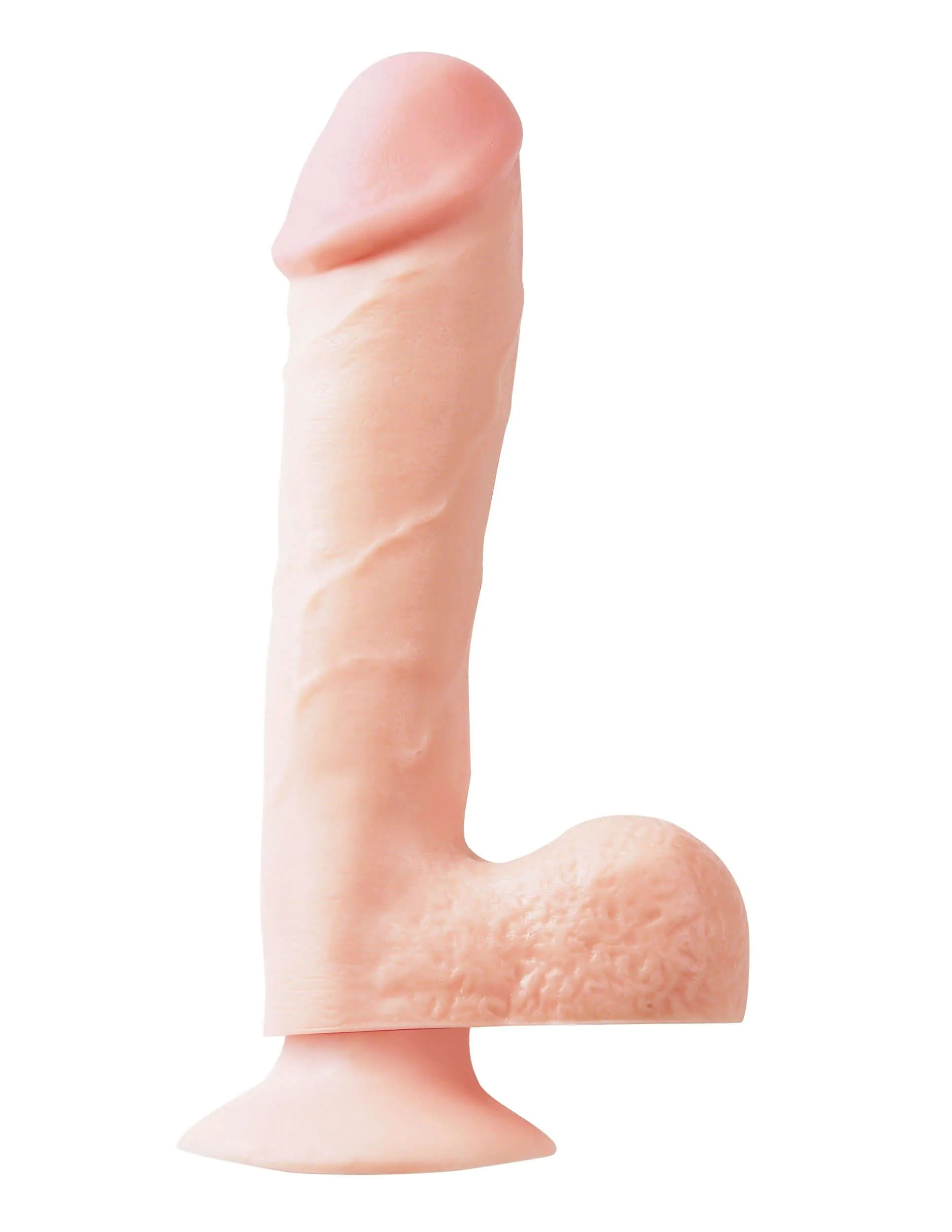 Ballsy Light Skin Tone Beige Flesh Dong with Suction Cup - 7.5 inches Realistic Dildo