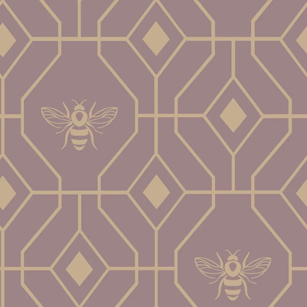 Bee Deco Geometric Duvet Cover Set Blush