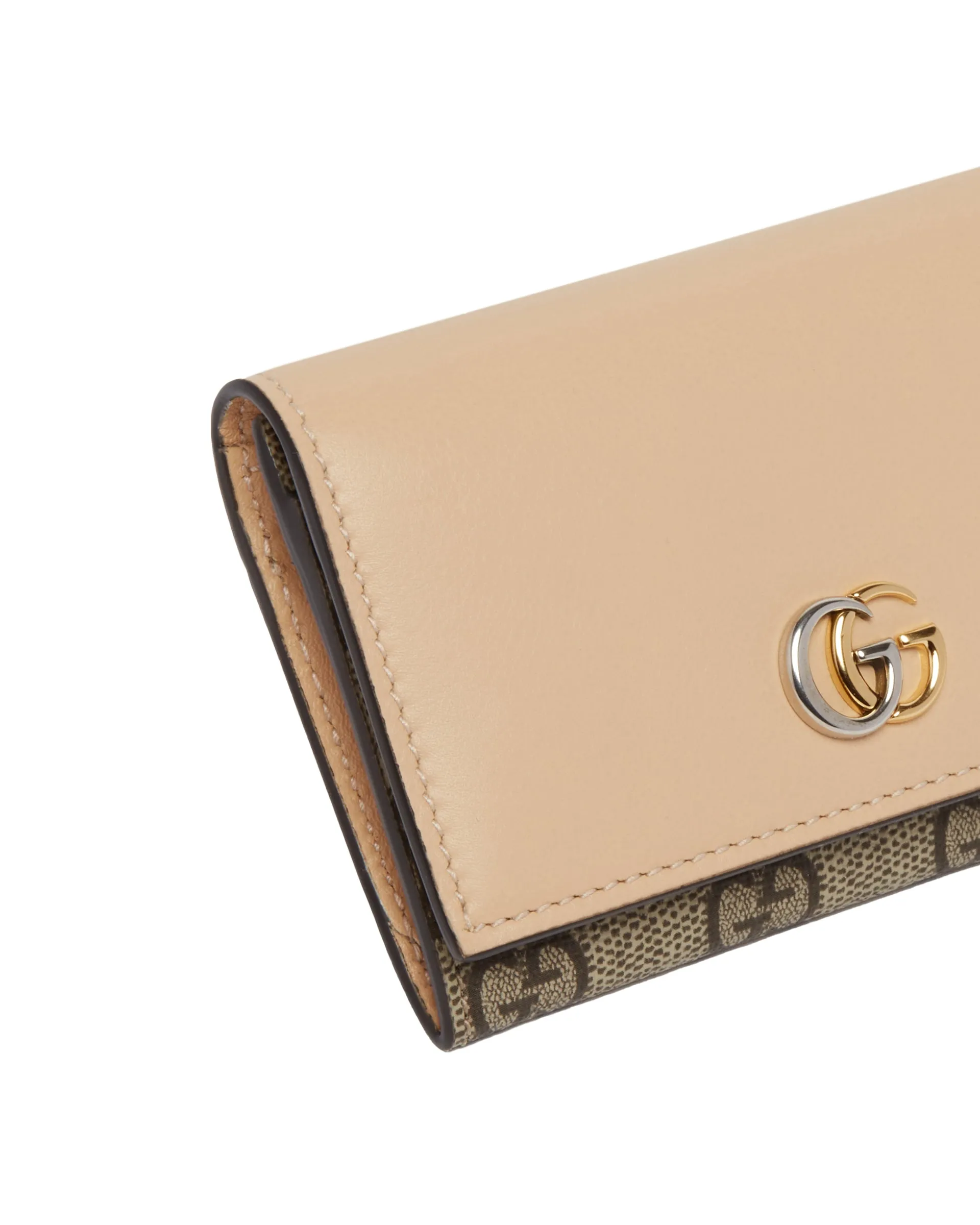 Beige GG Marmont Card Case