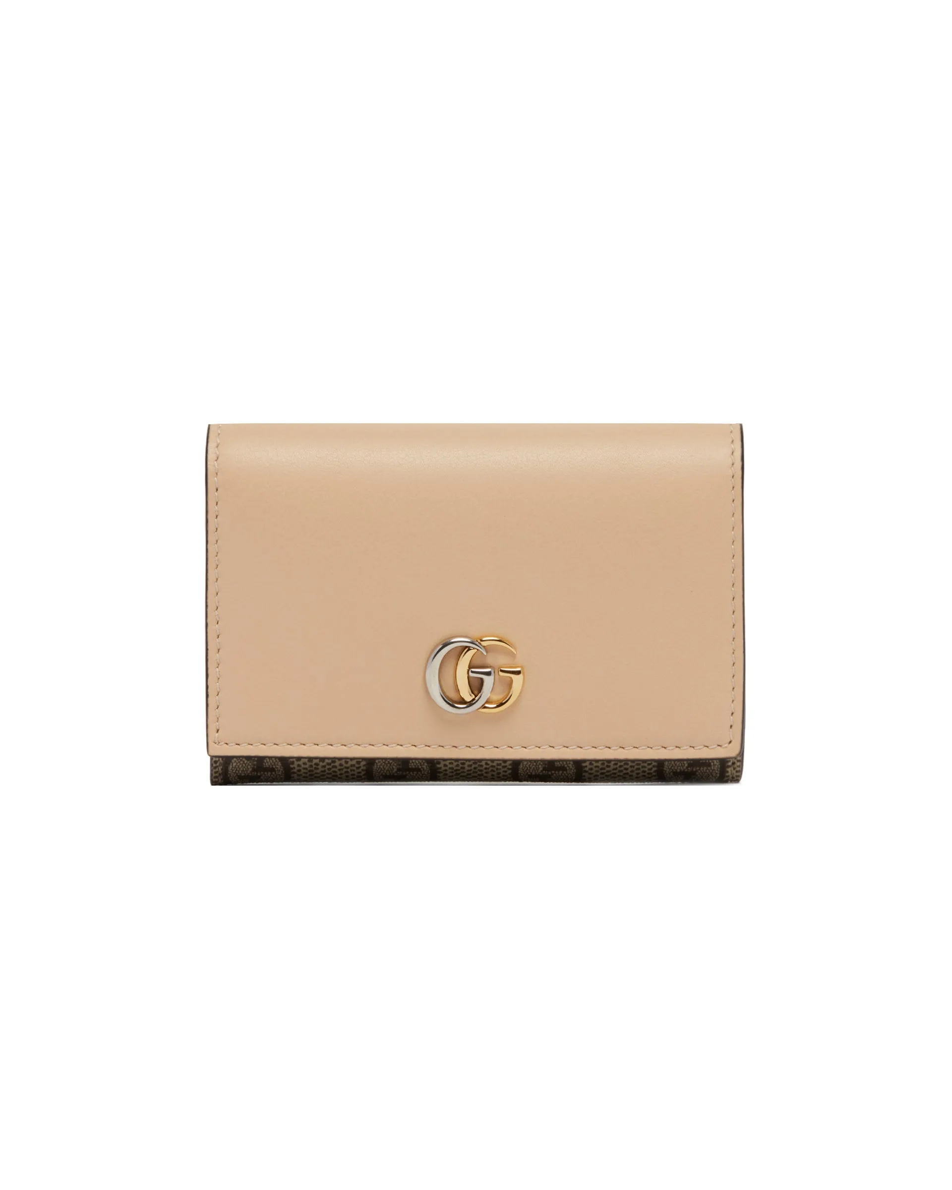 Beige GG Marmont Card Case