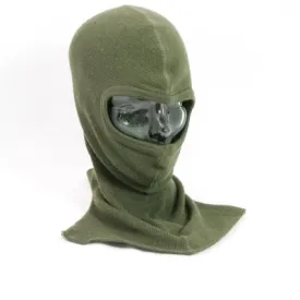 Belgian (Gen-2b) Open Face Woollen Balaclava. Used/Graded. Olive Green.