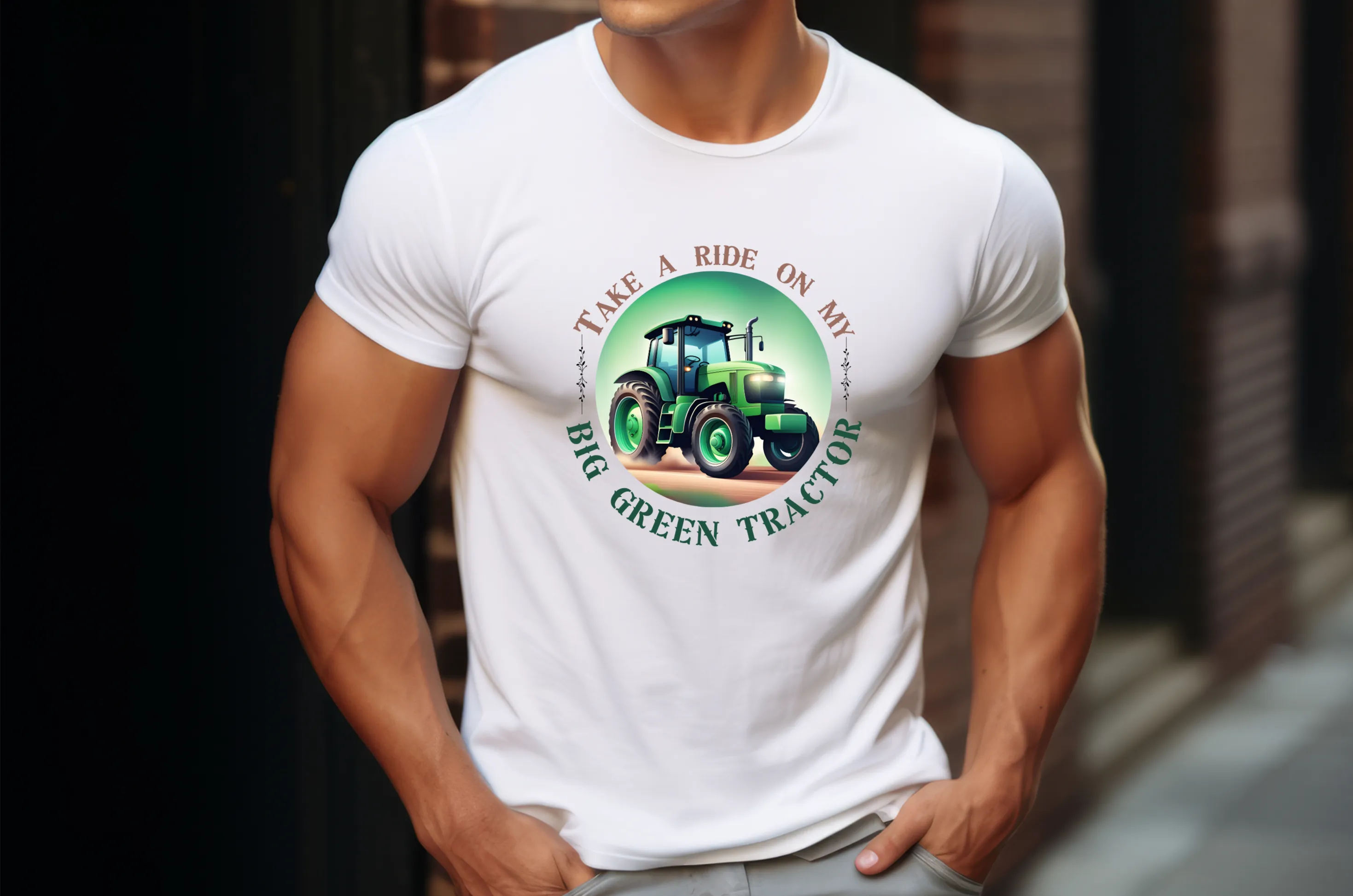 Big Green Tractor T-Shirt - Country music shirt, Western T-shirt, Tractor T-Shirt