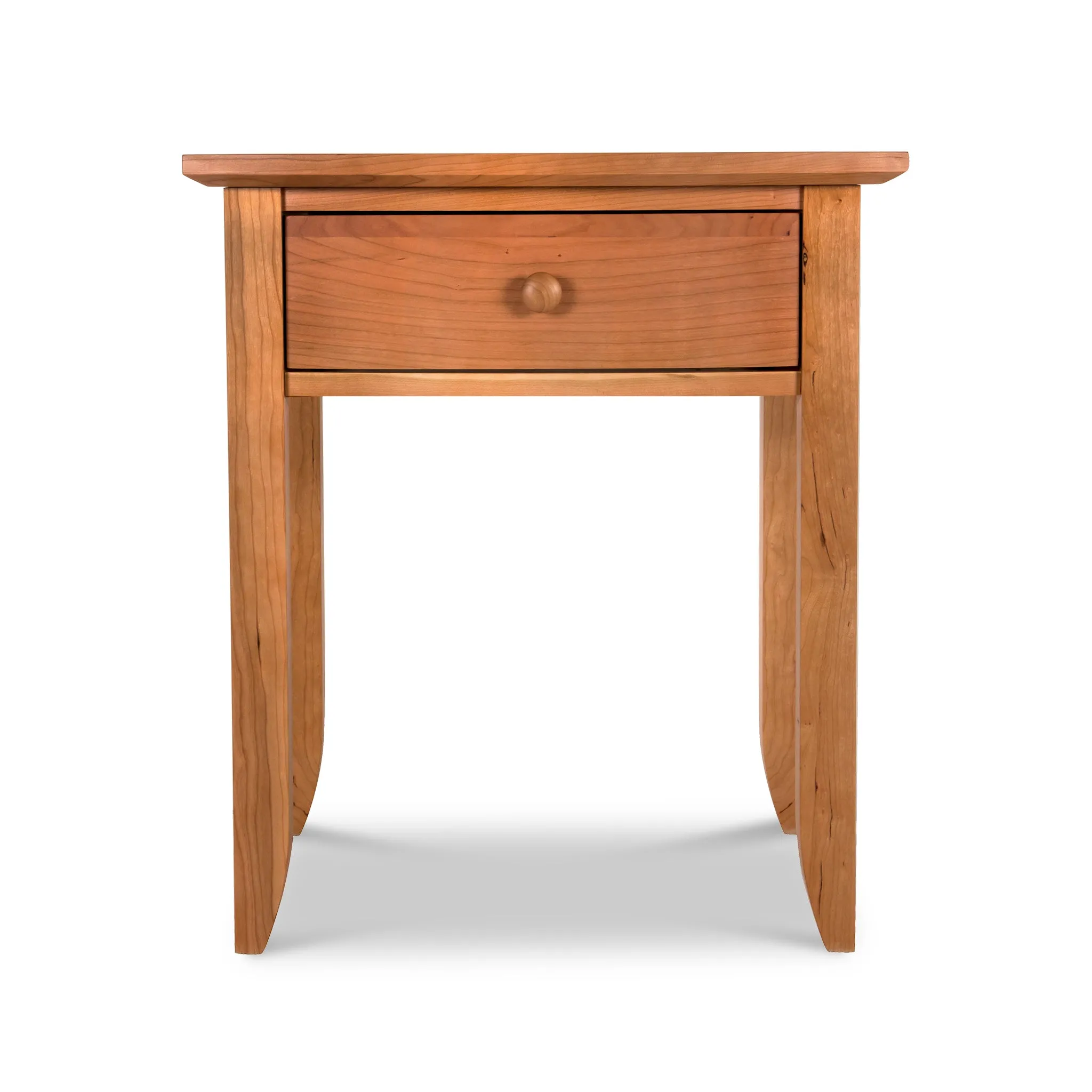 Bow Front 1-Drawer Nightstand