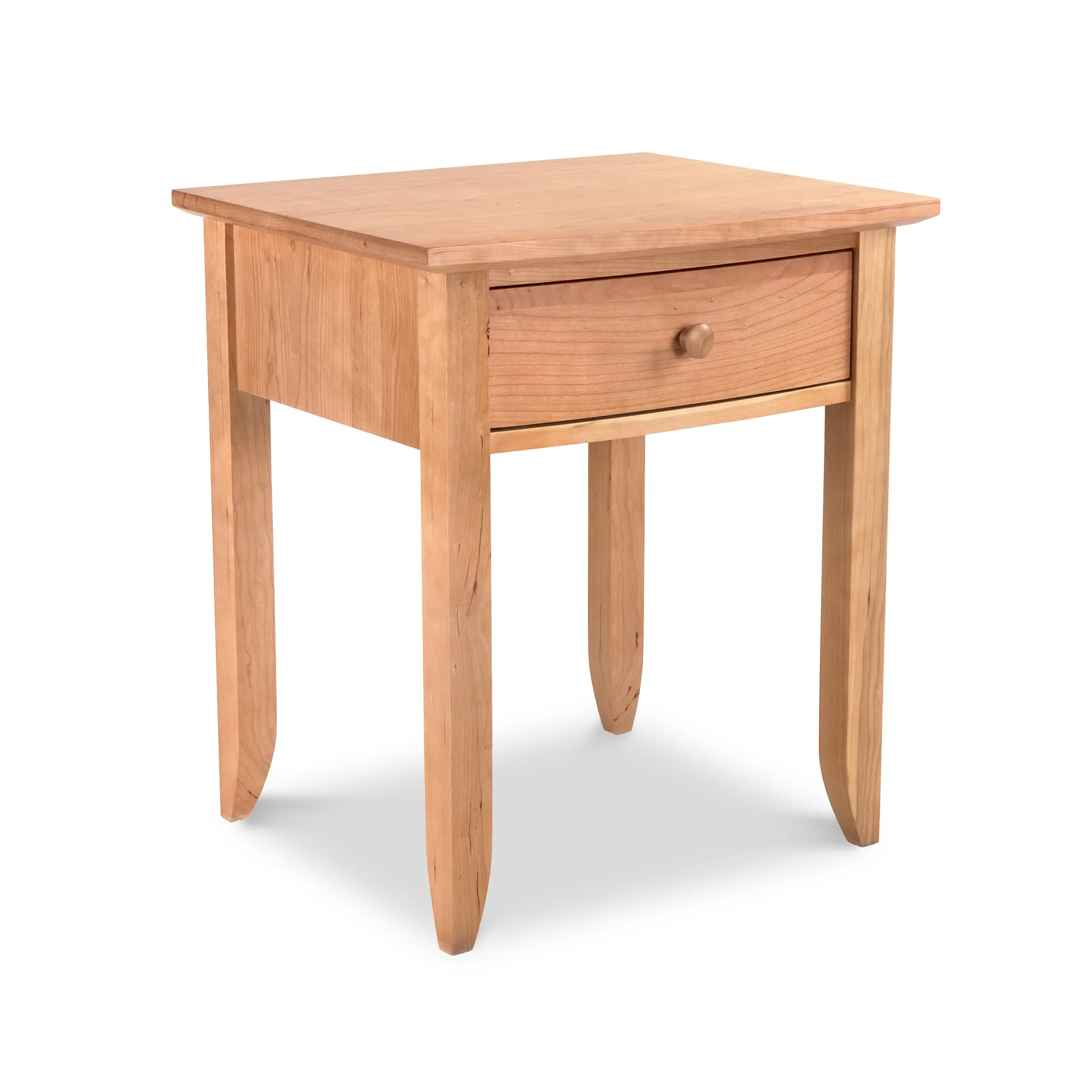 Bow Front 1-Drawer Nightstand