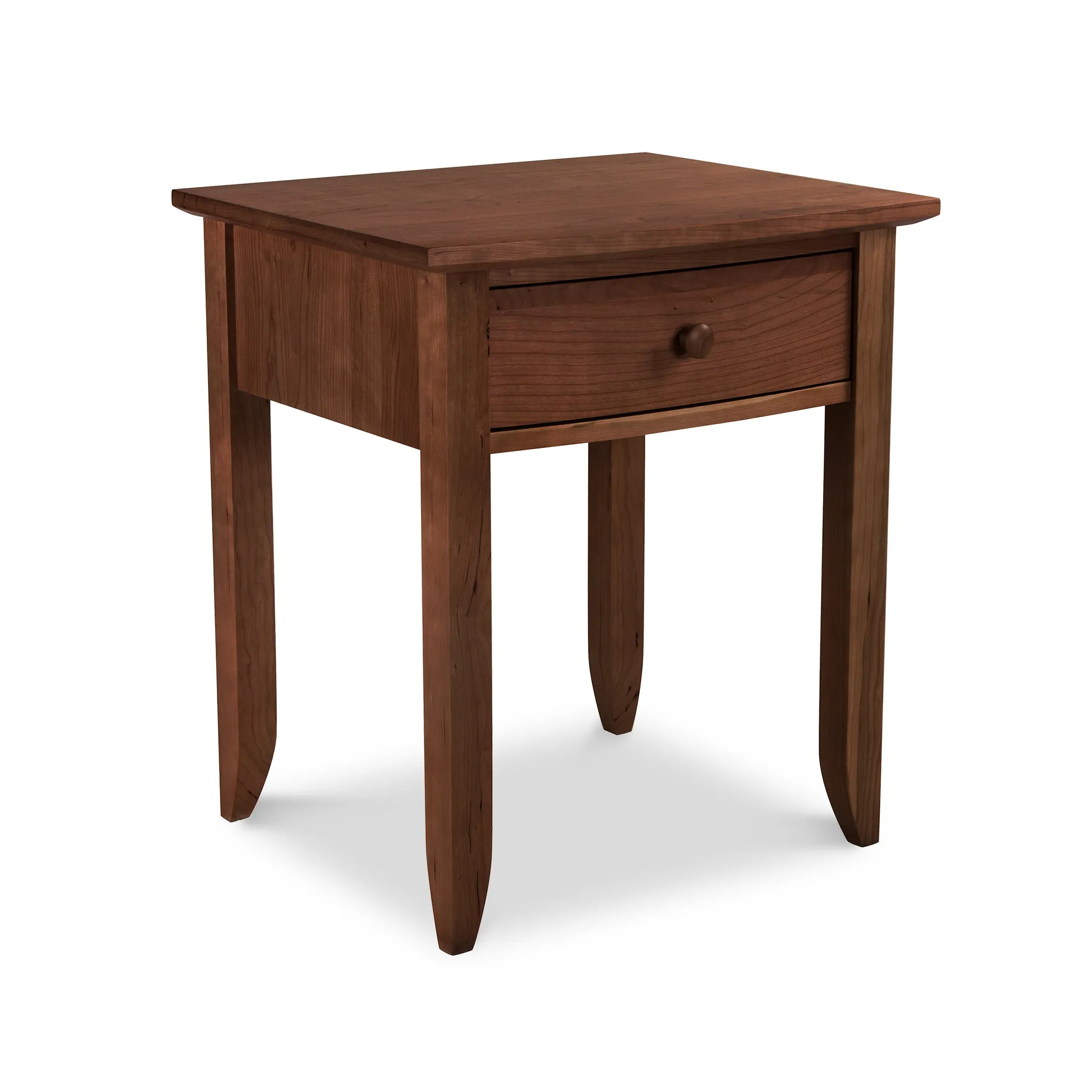 Bow Front 1-Drawer Nightstand