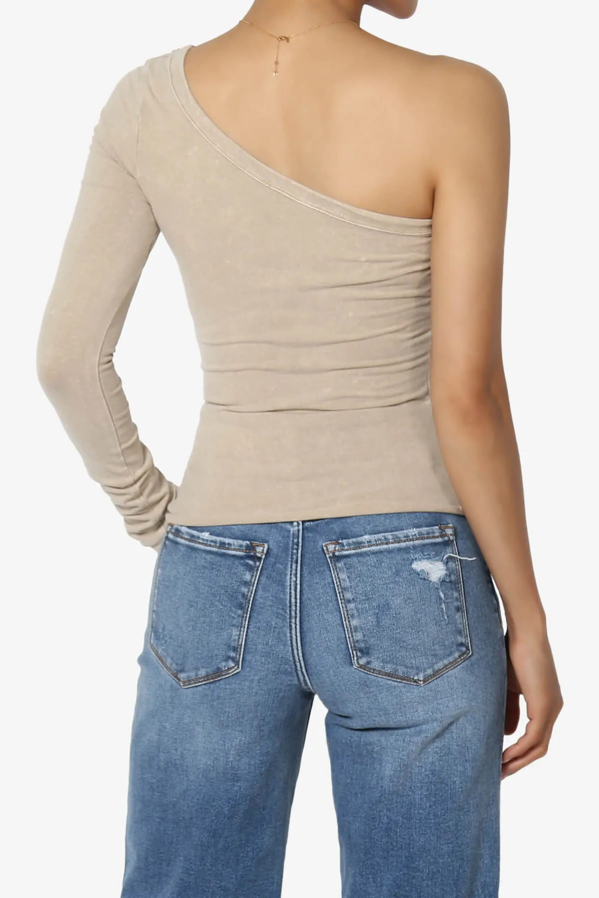 Broder Mineral Wash One Shoulder Top