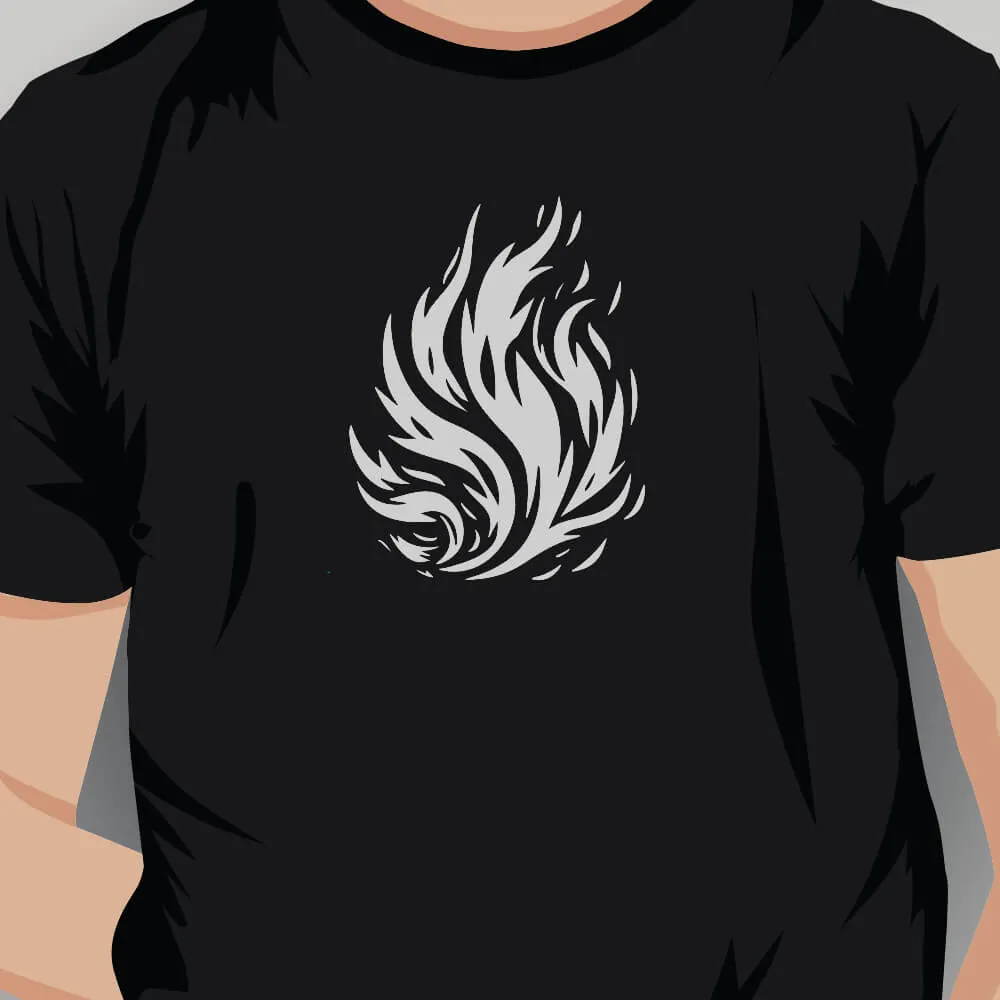 Bursting Flames Vector Design