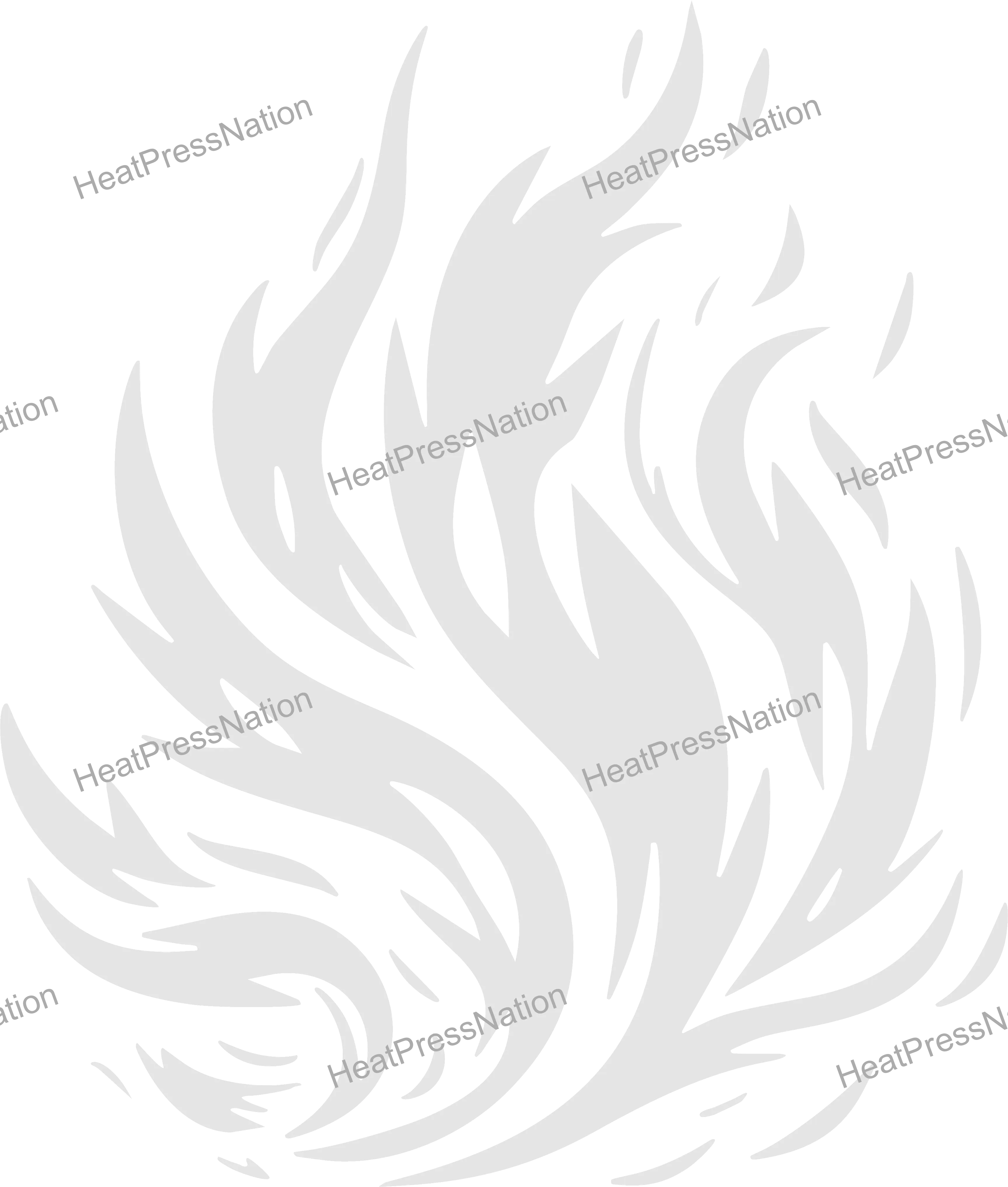 Bursting Flames Vector Design