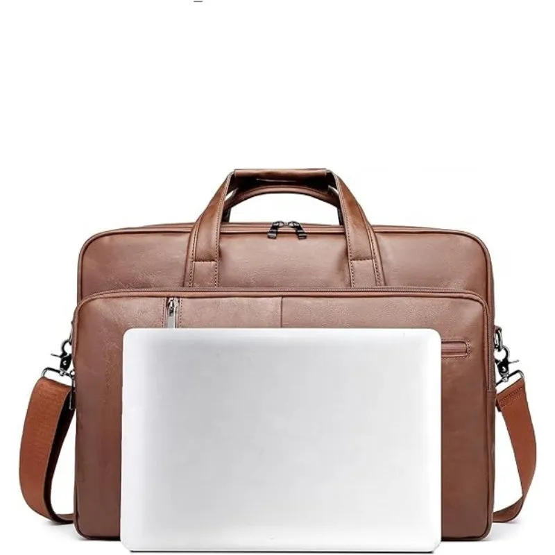 Business Briefcase With Zipper Closure