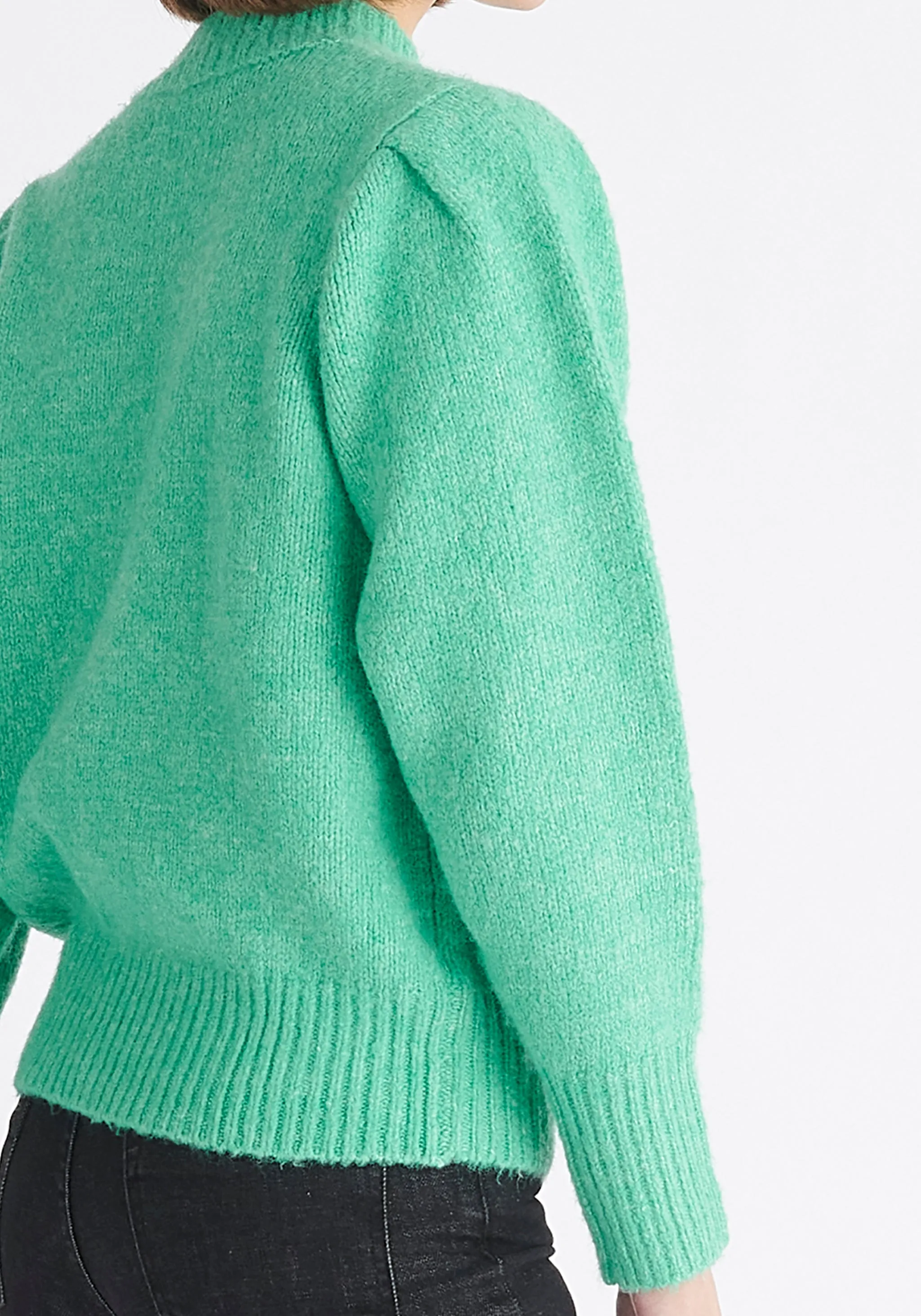 Buttoned Shoulder Jumper