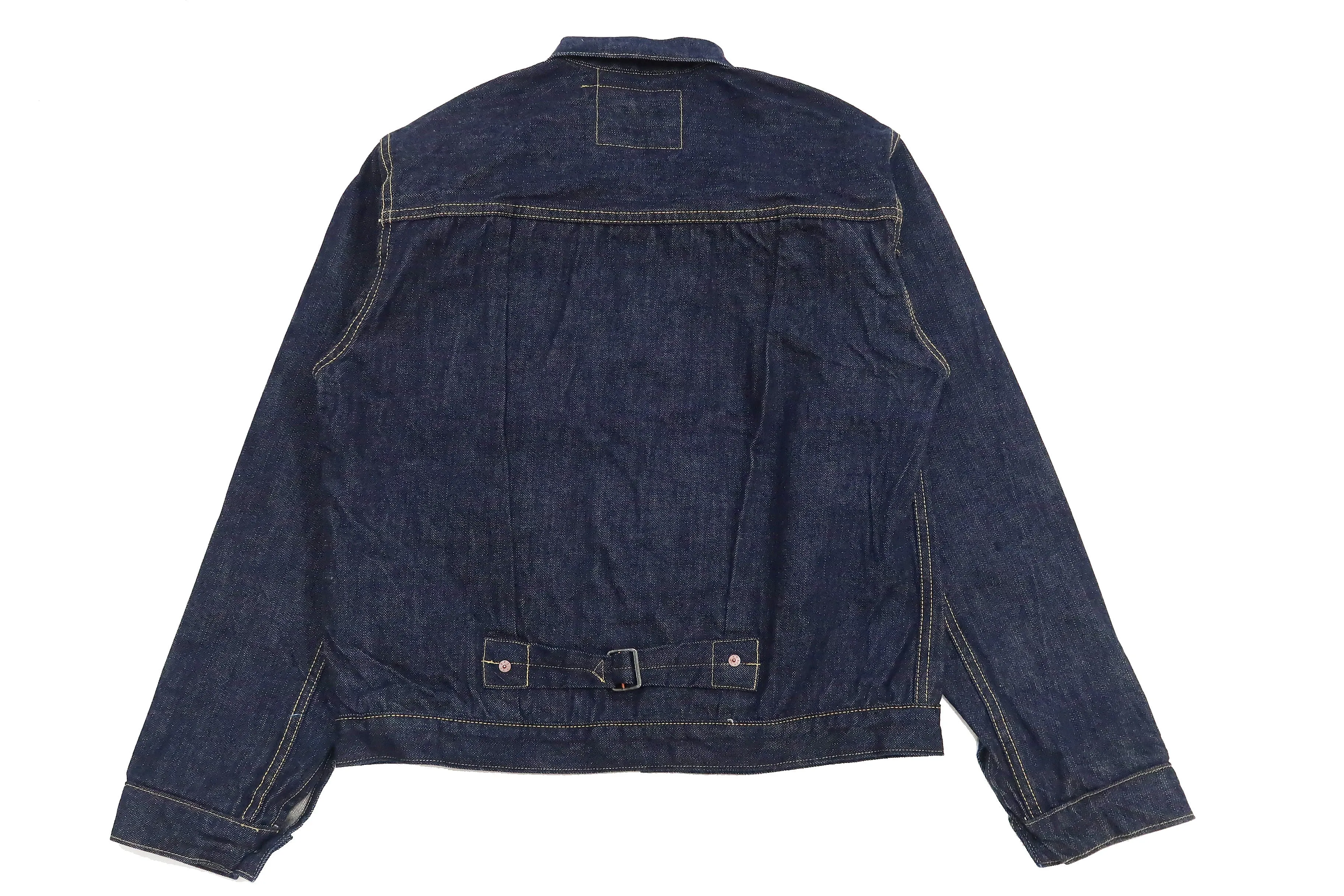 Buzz Rickson Jacket Men's Rproduction of Type 1 Denim Jacket WWII regulated version BR16041 421 One Wash Deep blue indigo