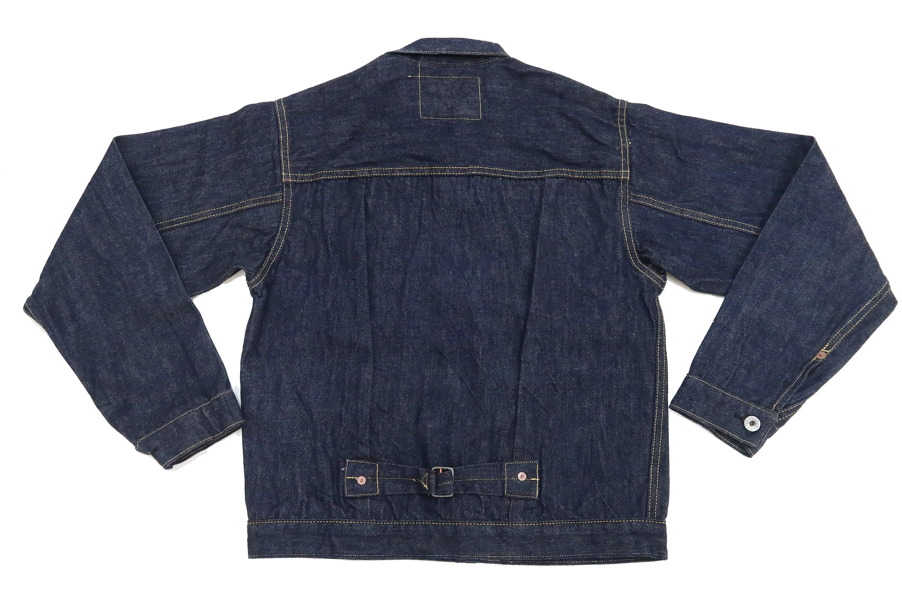 Buzz Rickson Jacket Men's Rproduction of Type 1 Denim Jacket WWII regulated version BR16041 421 One Wash Deep blue indigo