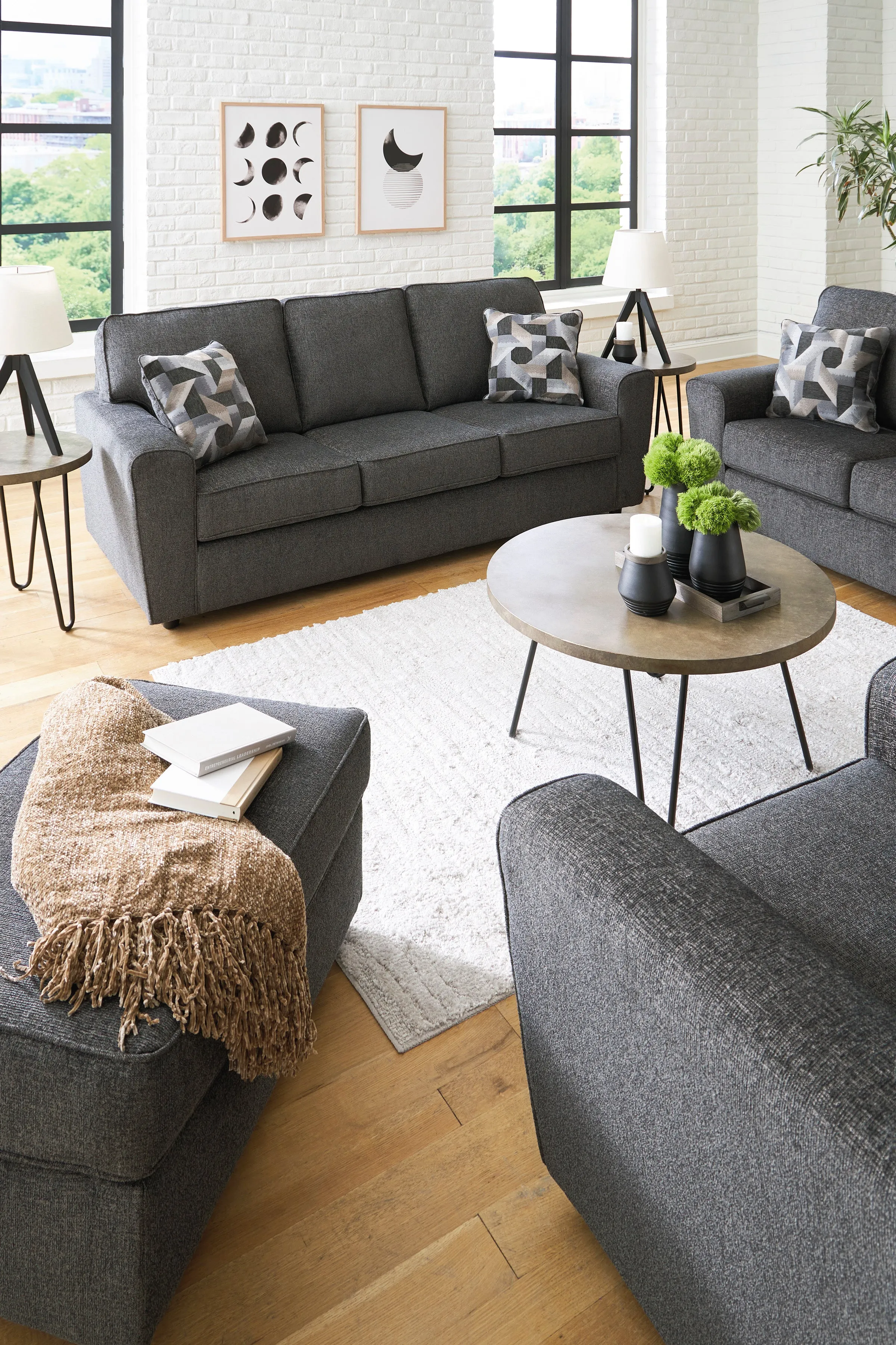 Cascilla Sofa, Loveseat, Chair and Ottoman