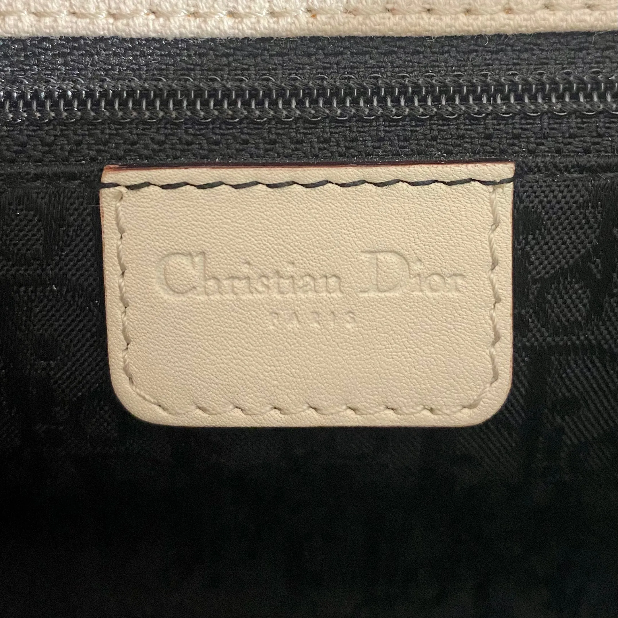 Christian Dior Cream Snakeskin Bag