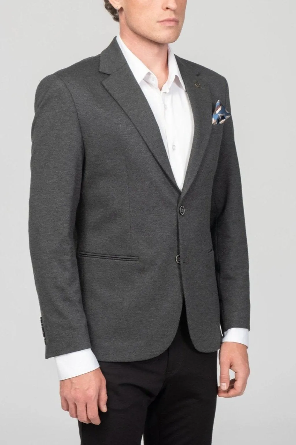 Classic Fit Blazer - Anthracite