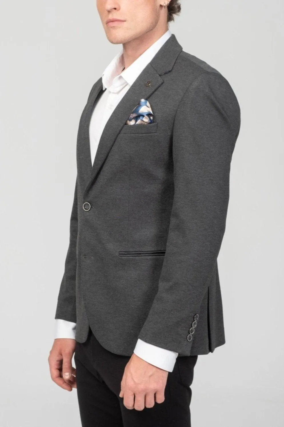 Classic Fit Blazer - Anthracite