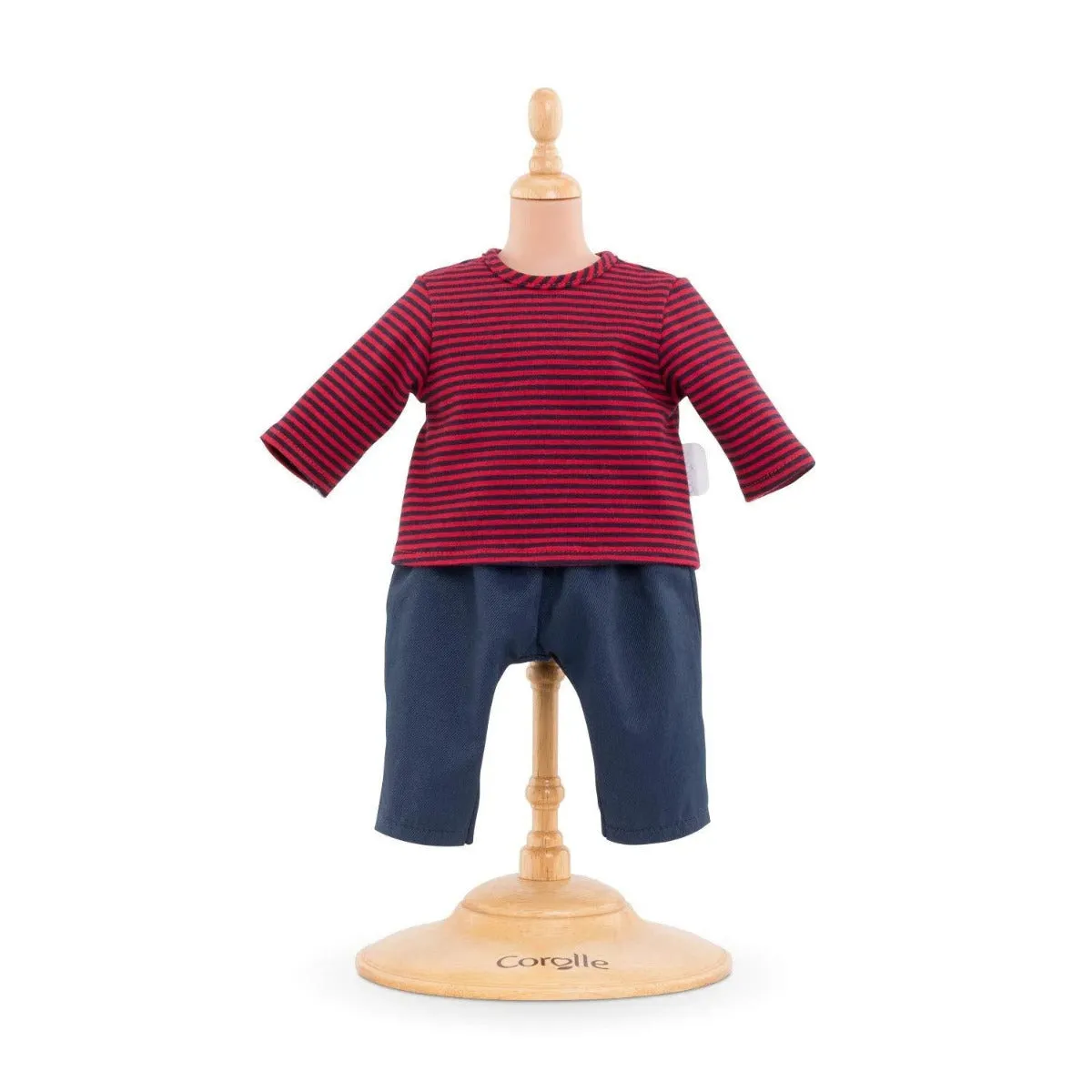 Corolle Pants & Striped T-Shirt - 14-inch