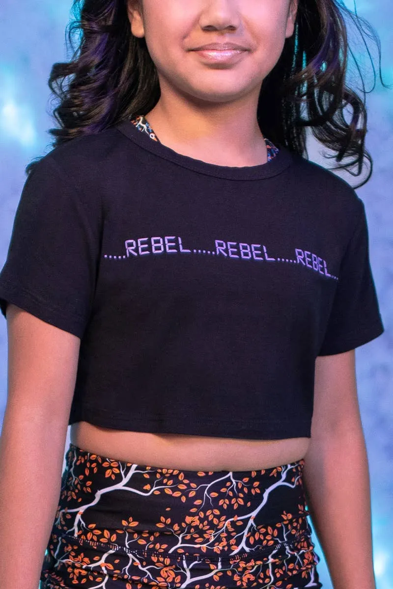 Cropped Tee in High Tech