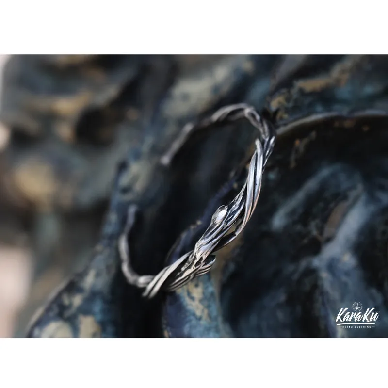 Dead Branches Shape Tibetan Silver Bracelet