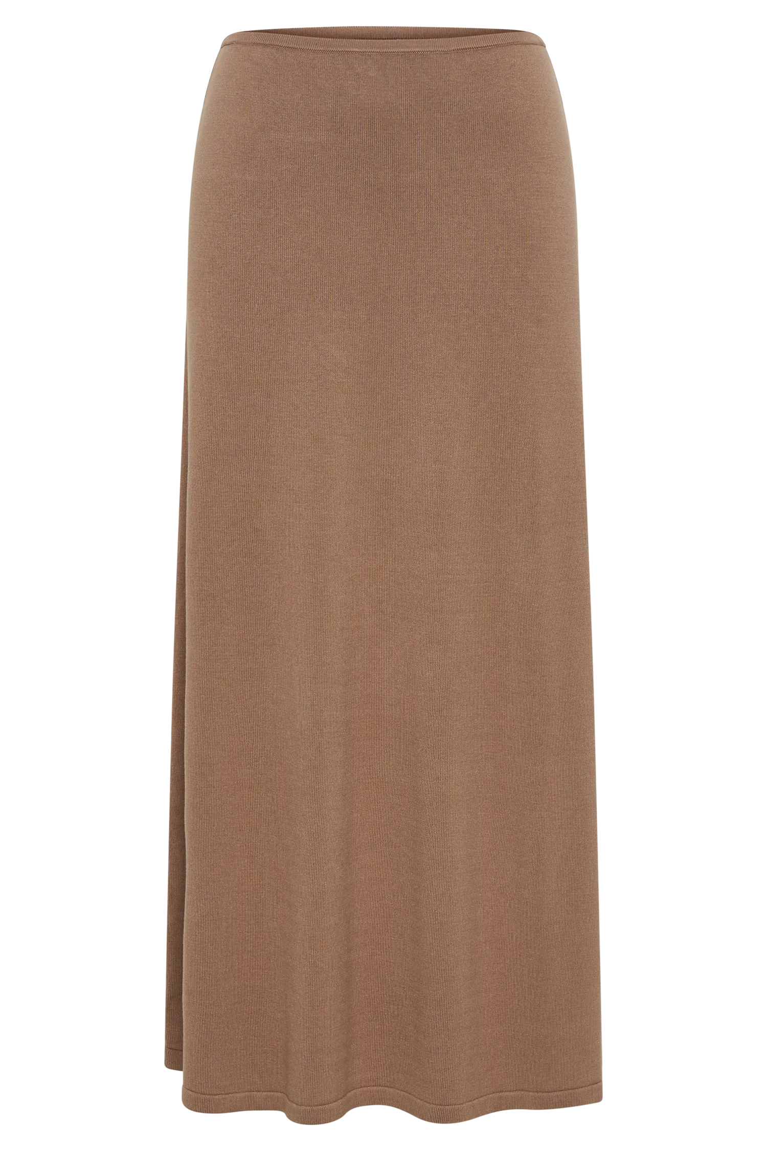 Diedre A-Line Knit Maxi Skirt - Pecan