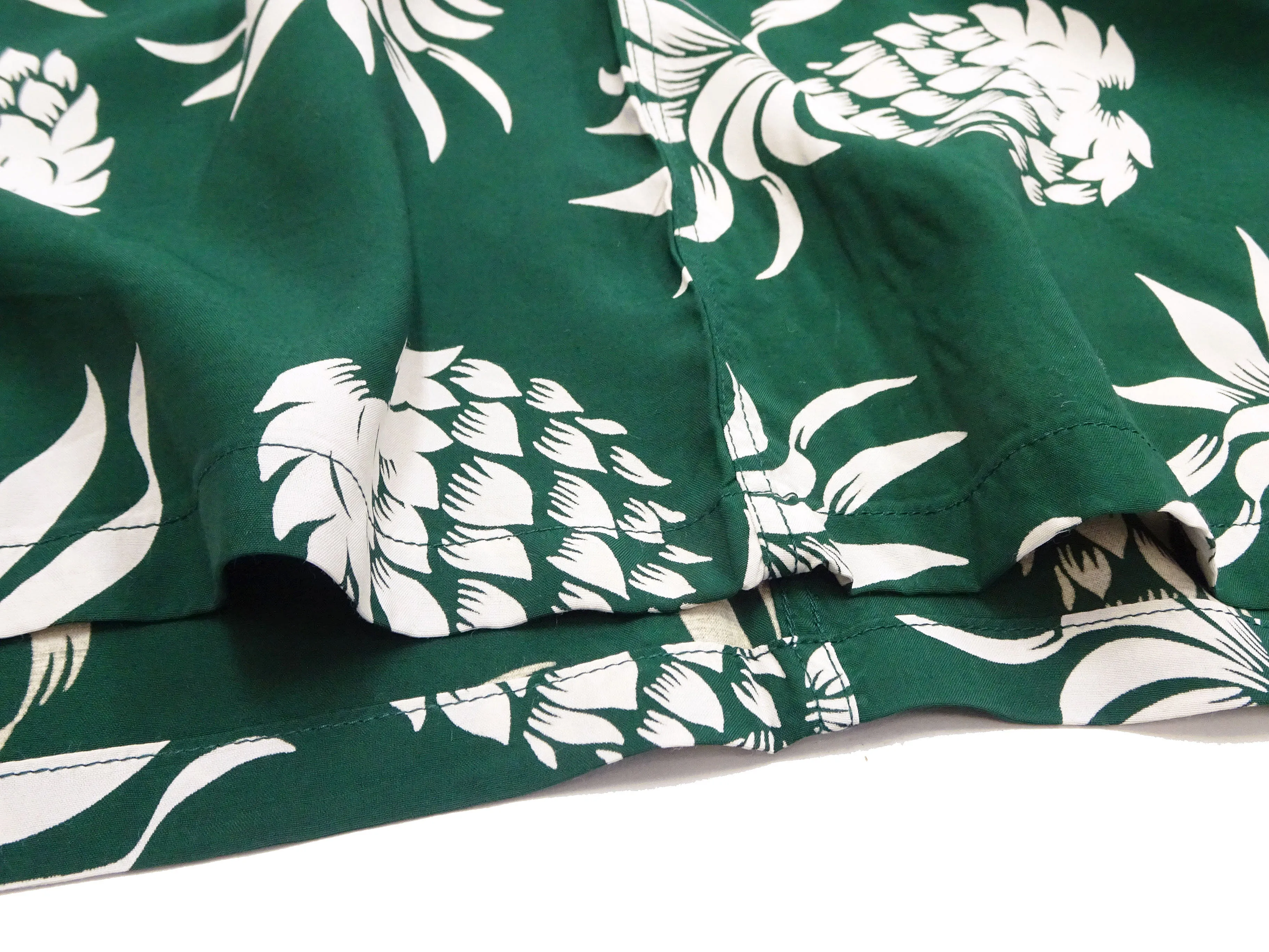 Duke Kahanamoku Hawaiian Shirt Men's Duke's Pineapple Short Sleeve Rayon Aloha Shirt DK36201 146 Green