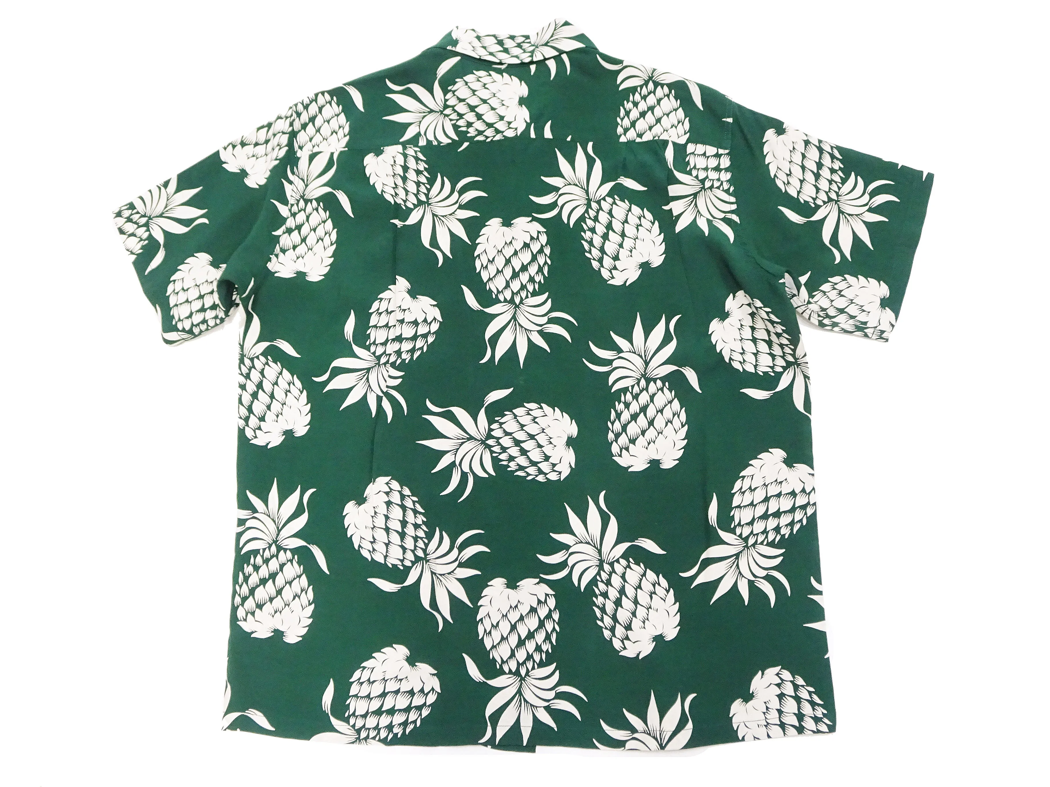 Duke Kahanamoku Hawaiian Shirt Men's Duke's Pineapple Short Sleeve Rayon Aloha Shirt DK36201 146 Green