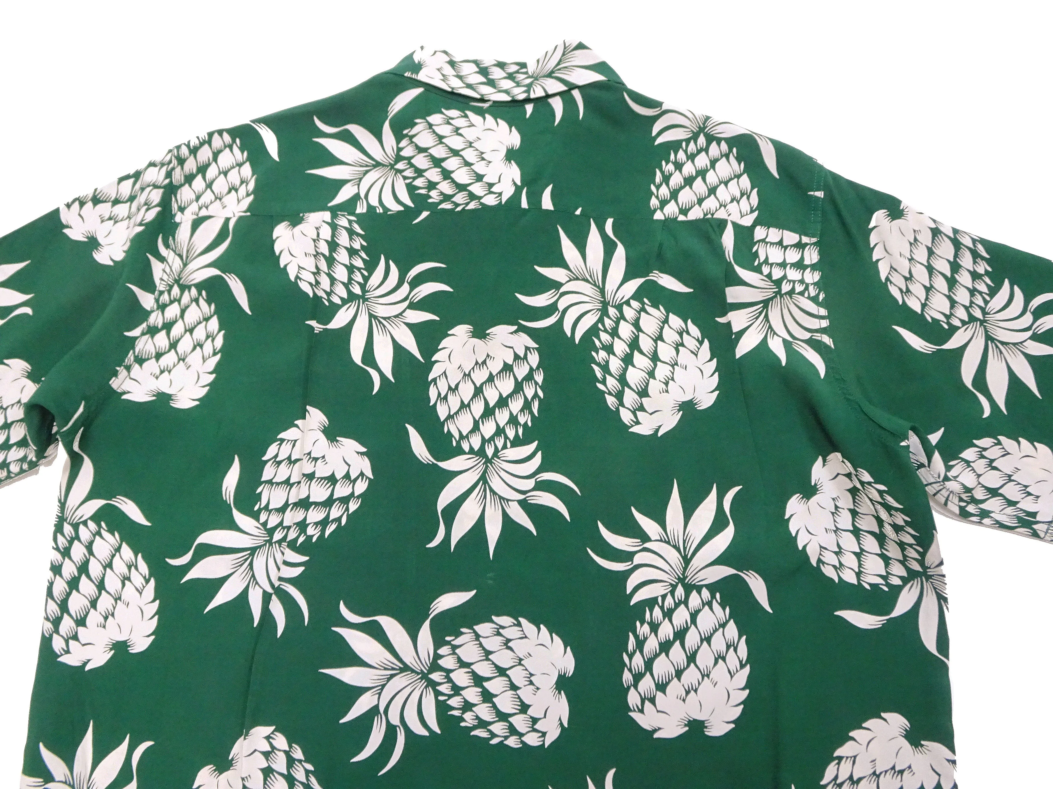 Duke Kahanamoku Hawaiian Shirt Men's Duke's Pineapple Short Sleeve Rayon Aloha Shirt DK36201 146 Green